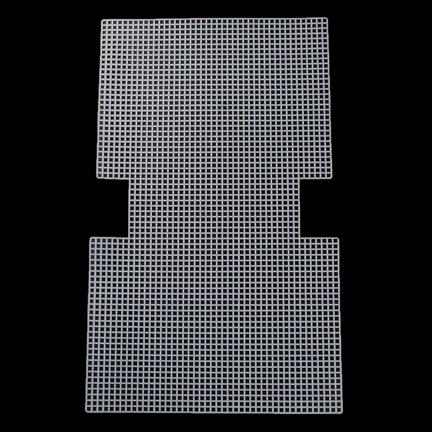 Aumni Crafts Embroidery Canvas Mesh Sheets 11.5x17 Inch (1 Piece) Hole 4x4mm for Bag Purse Bottom Side Padding Rectangle White for DIY Knitting Crafts-image-9