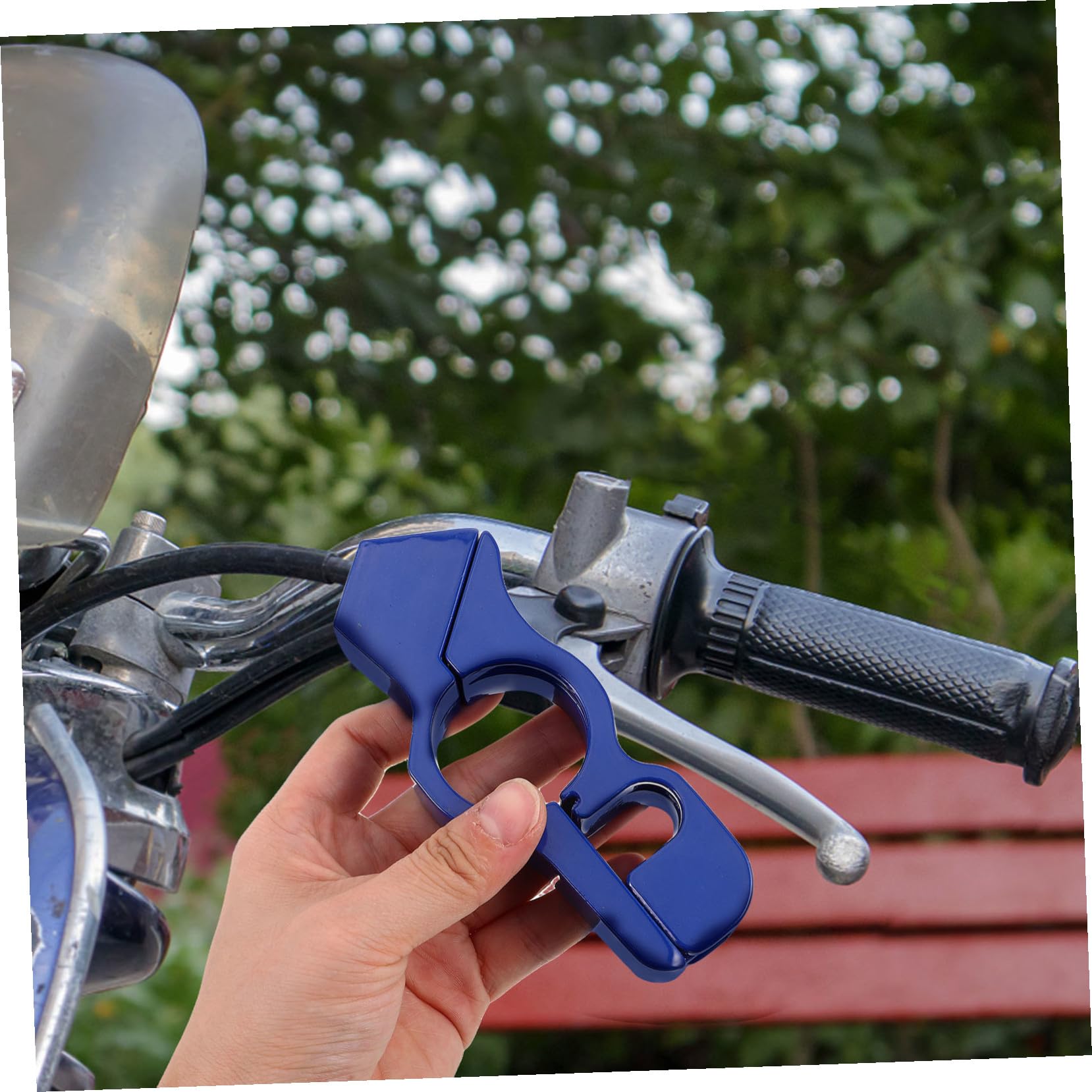 Antivol de Guidon pour Moto 2 Pcs en Alliage D’Aluminium