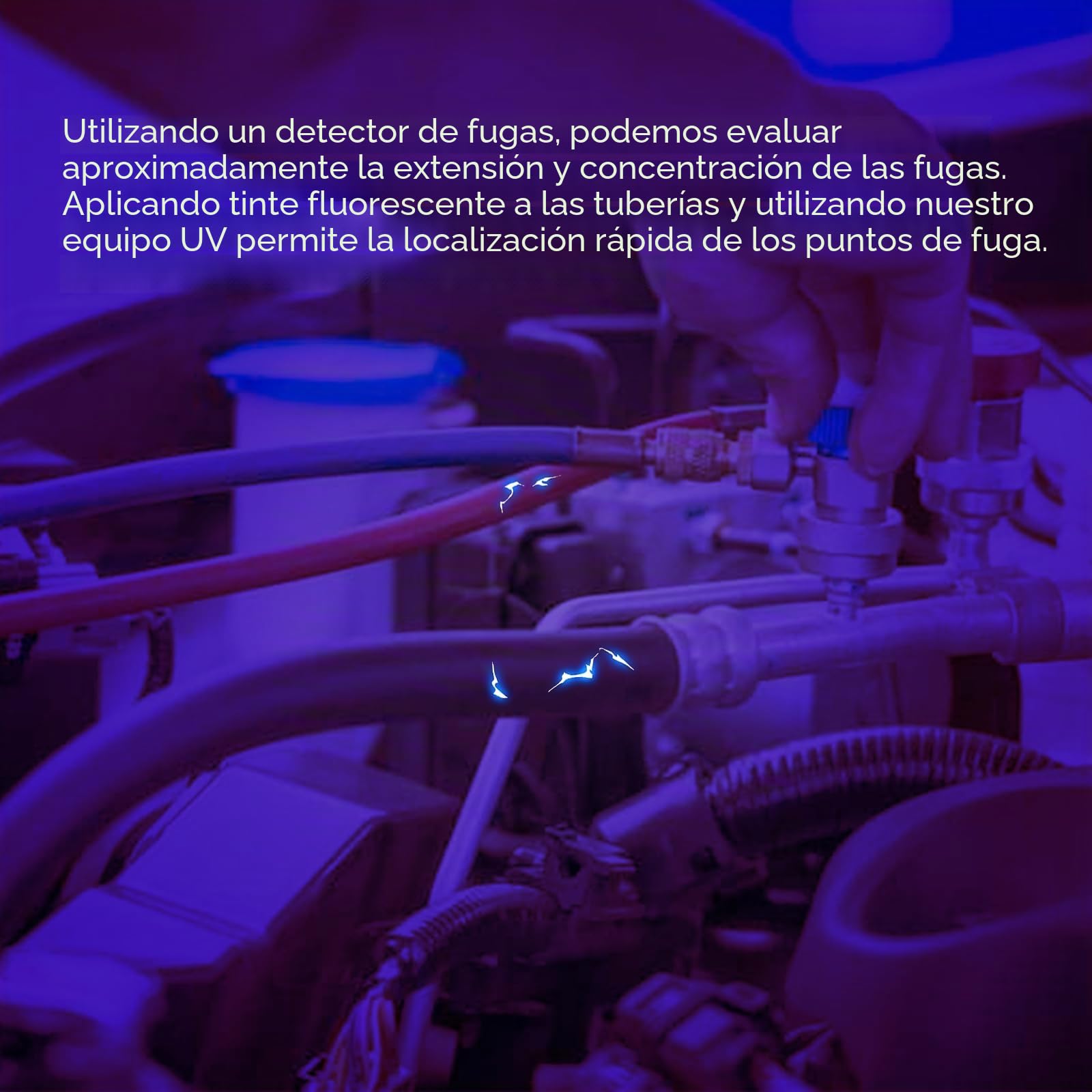 Elitech WJL-6000UV Detector de Fugas de Refrigerante HVAC Detector para Aire Acondicionado Automóviles Probador de Freón Halógeno R22 R34 R410A R134A