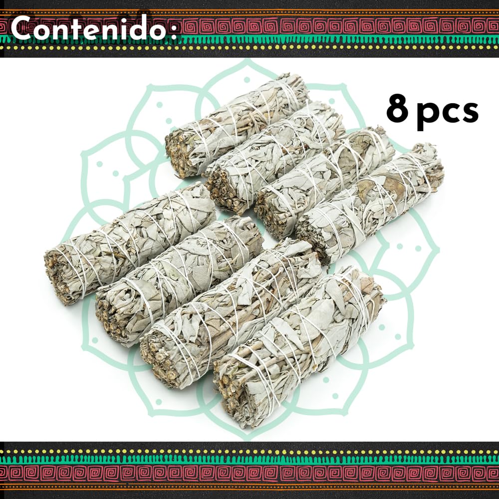 Salvia Blanca Sagrada para Quemar 100% Natural Hierba de Purificación y Armonía Limpieza Espiritual