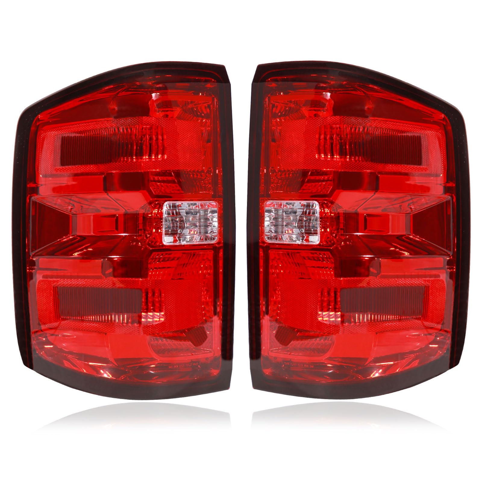 Photo 1 of CONLLCON Tail Lights Assembly Compatible with 2014-2019 Chevy Silverado 1500 2500HD 3500HD, Rear Light Taillights Replacement # GM2800293 23295938 GM2801293 23295939