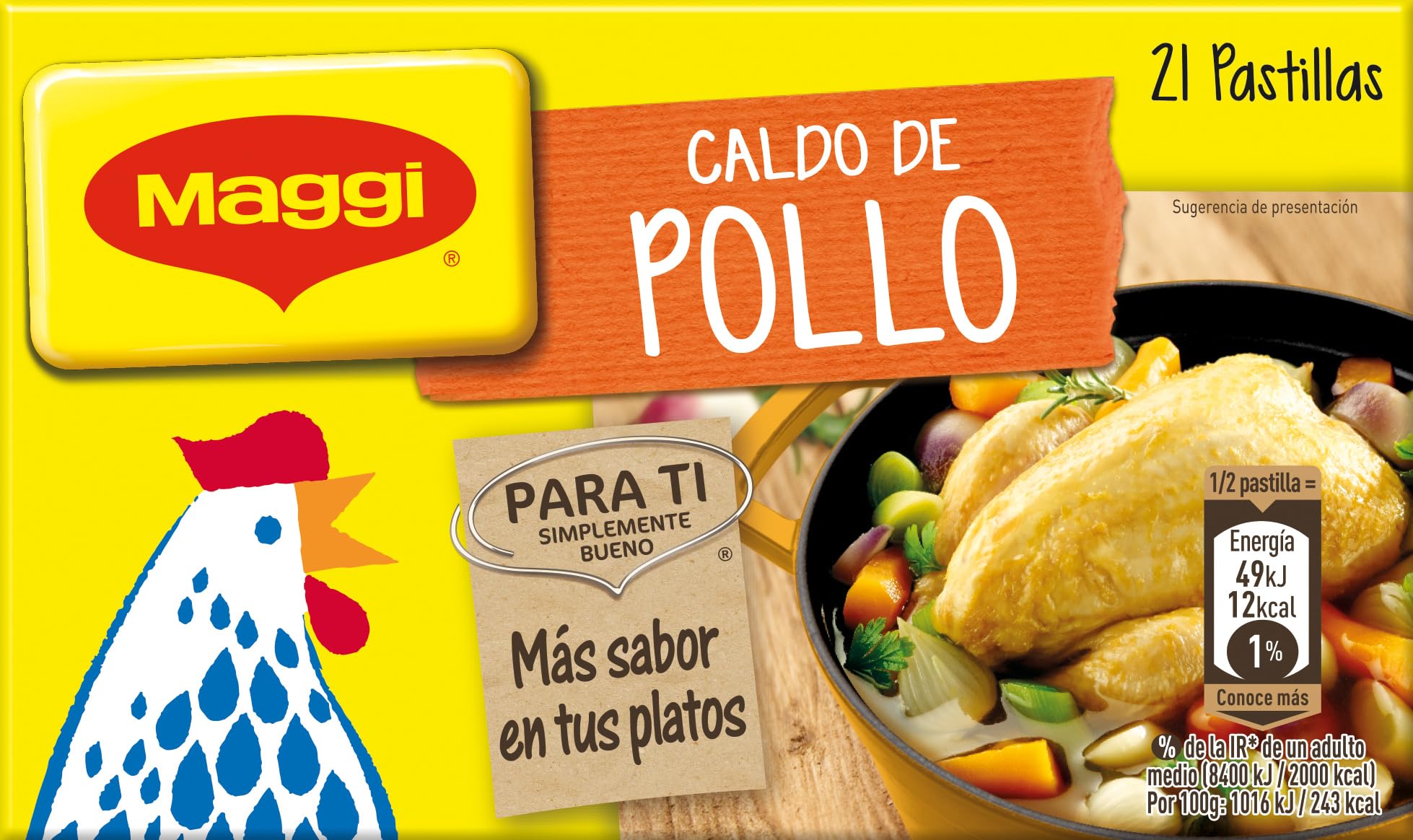 MAGGI Sopa de Pollo con Fideos Finos - Sopa Deshidratada - Pack de 18 x 82g (4 raciones por sobre) — view 10