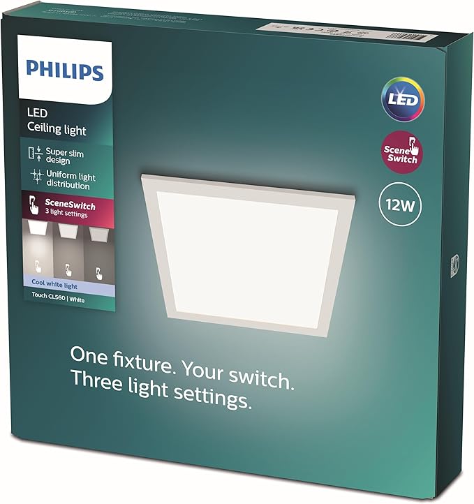 Plafonnier Philips SceneSwitch à 3 niveaux à 27,98€ chez Amazon