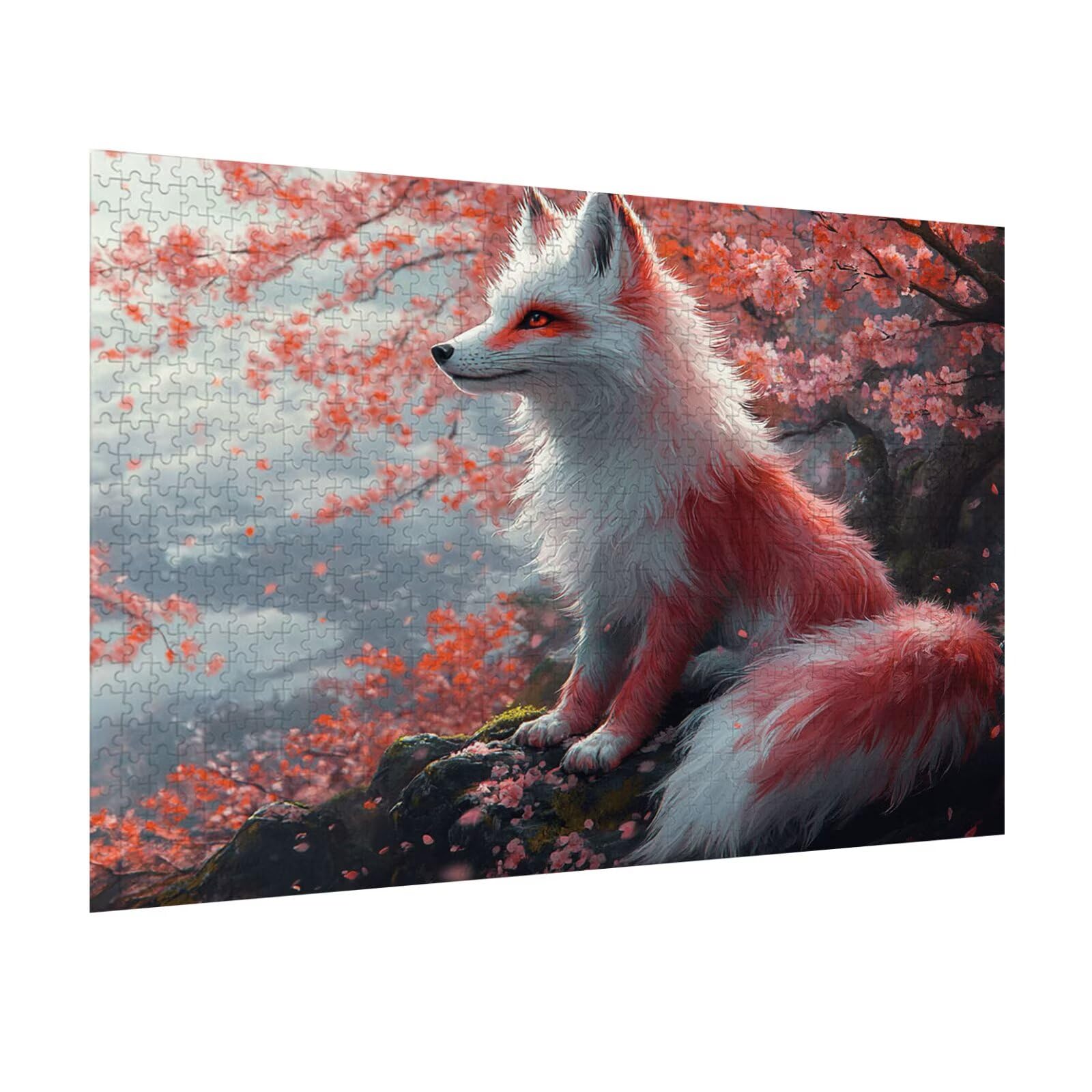 Puzzle 3000 Pezzi volpe Puzzle Adulti, Gioco Educativo, n-260 | Jigsaw Puzzles ciliegio in fiori, Impossibile Difficile Sfida, Classici Gioco Familiare, Giochi Divertenti, Idee Regalo