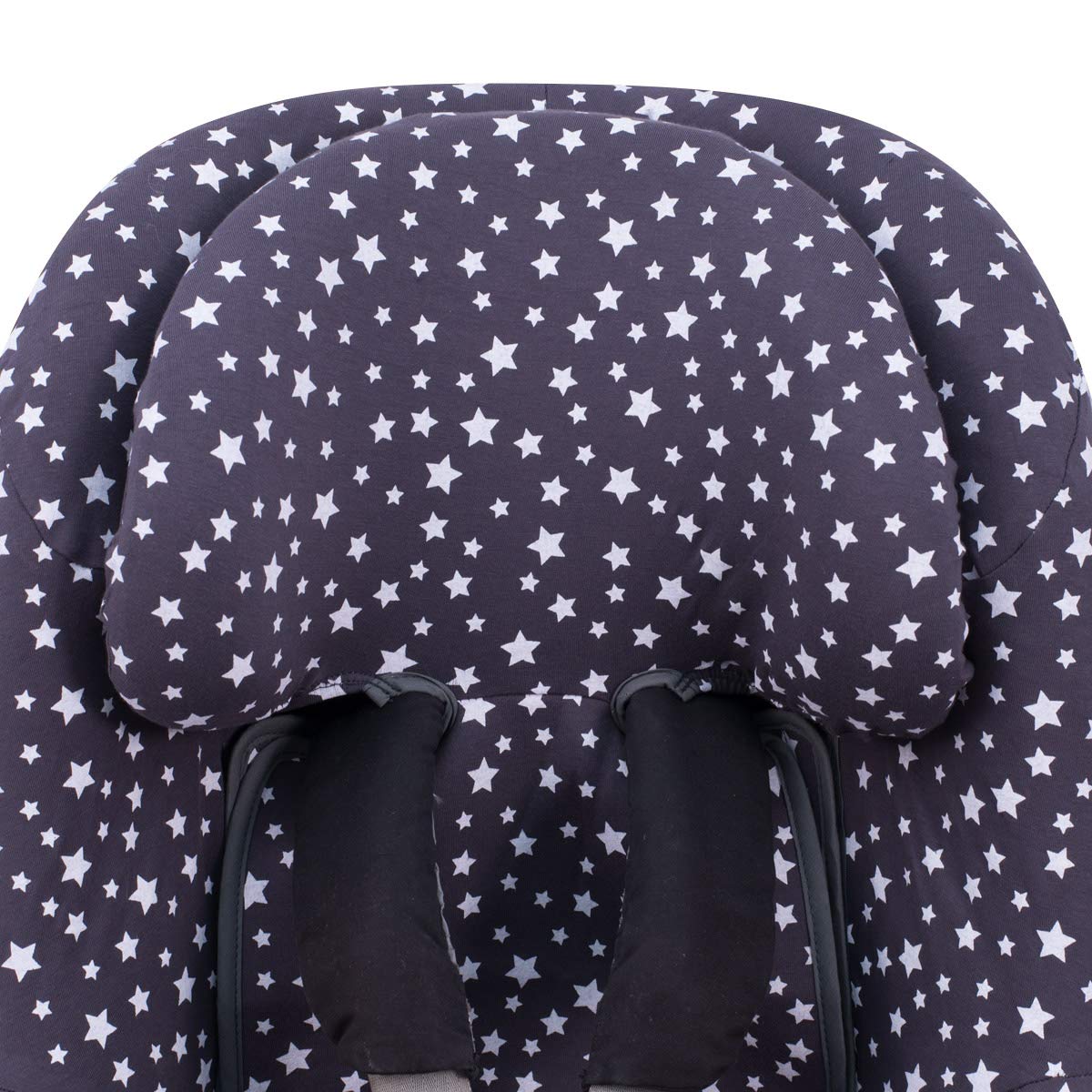JYOKO Kids Funda de algodón para Silla de Coche Compatible con Maxi Cosi (Winter Sky, Maxi Cosi Pearl 360, Mica 360 Pro y Mica Pro Eco I-Size)