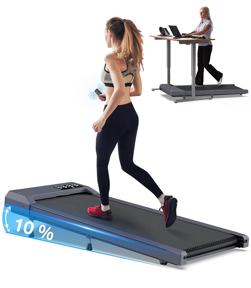Amazon | WELLFIT 10%傾斜ウォーキングパッドトレッドミル 自宅