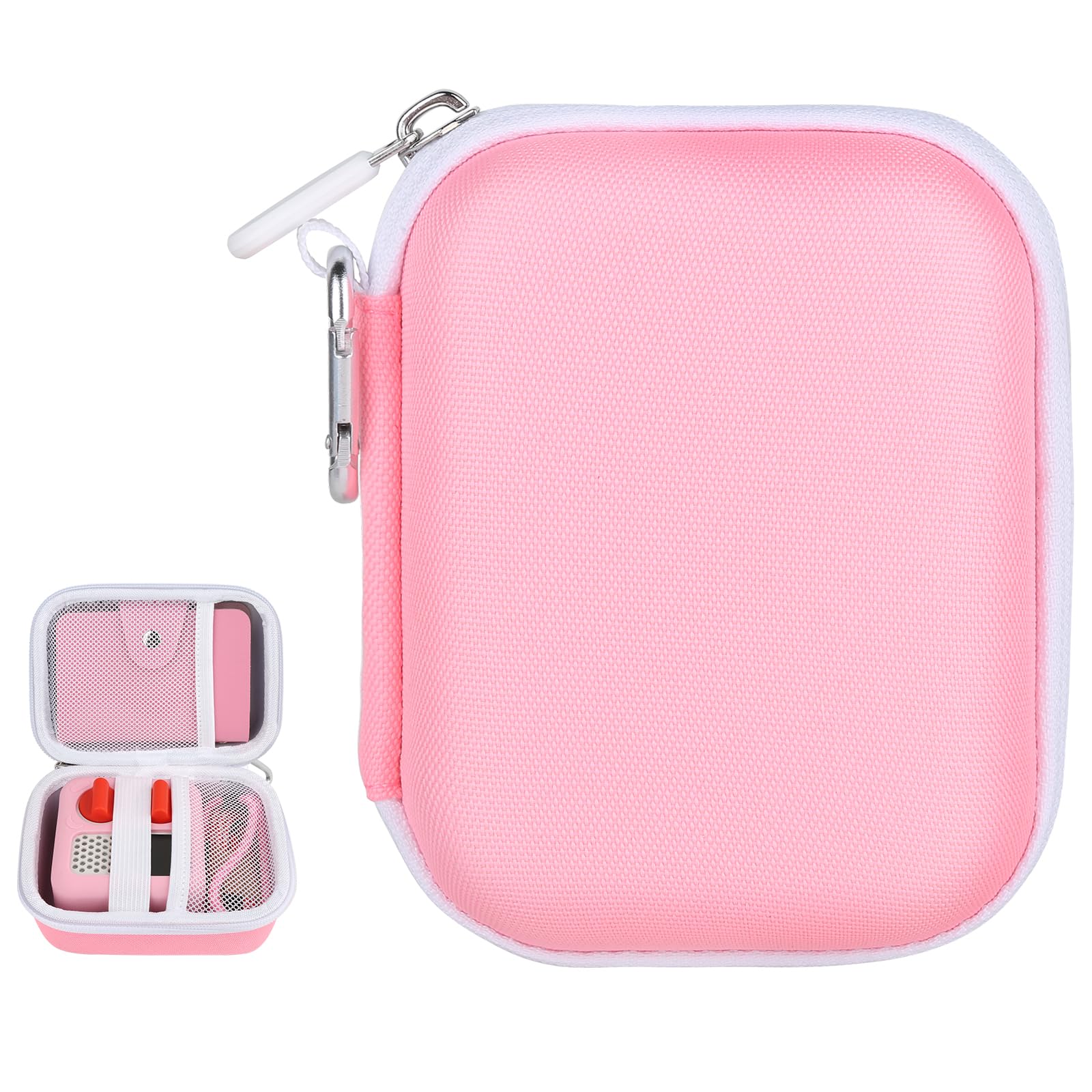 BLK8IGHT Hard Case Compatible with Yoto Mini Kids Audio Music Player Children Speaker Plays Audiobook Cards Radio (Pink Case)