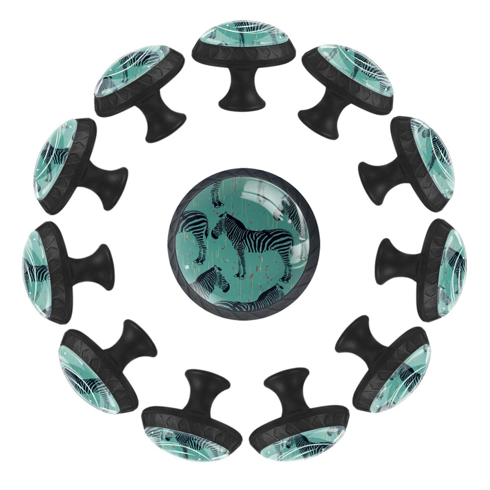 Boutons de tiroir ronds 35 mm Zebra lot de 12 ergonomiques et robustes