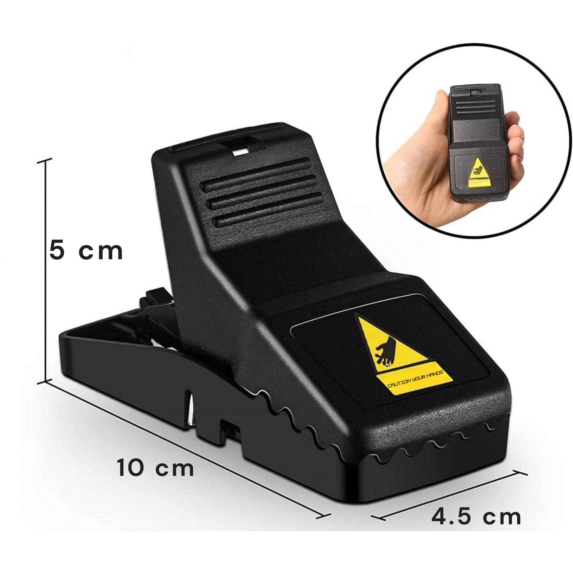 Trampas para Ratas Grandes Reutilizables De Alta Resistencia. Cepos Ratas Grandes Potente Y Eficaz Lavable para Interiores Y Exteriores. (6 Trampas Ratones Pequeñas)