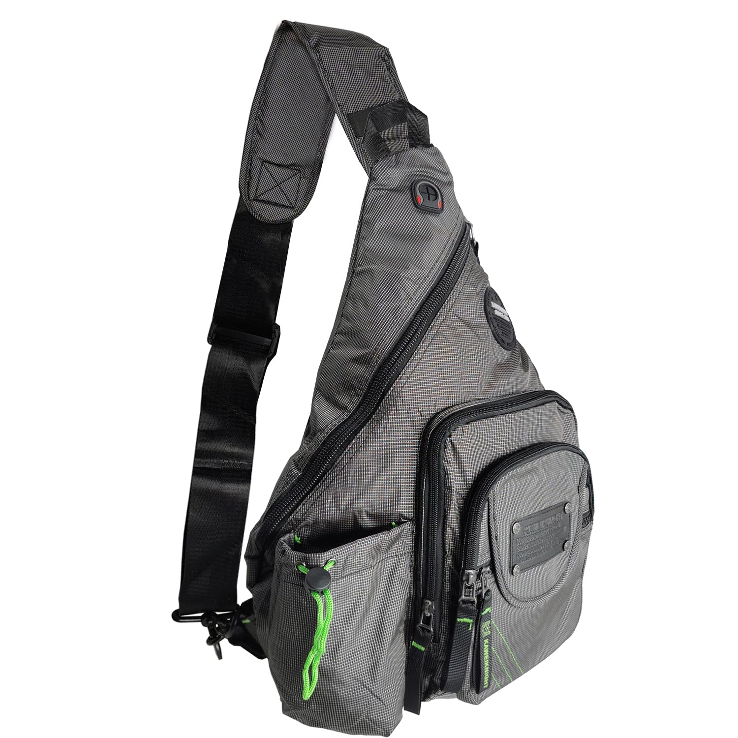 Kawei Knight Large Sling Bag Tablet Backpack Cross Body Shoulder Bag Travel Rucksack Gray