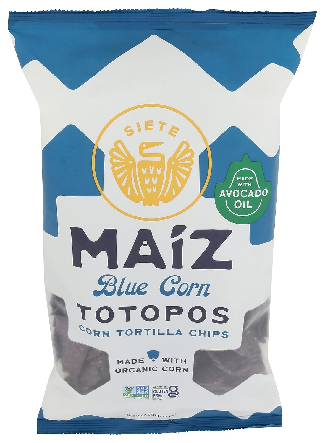 Siete Family Foods Maíz Sea Salt Blue Corn Tortilla Chips