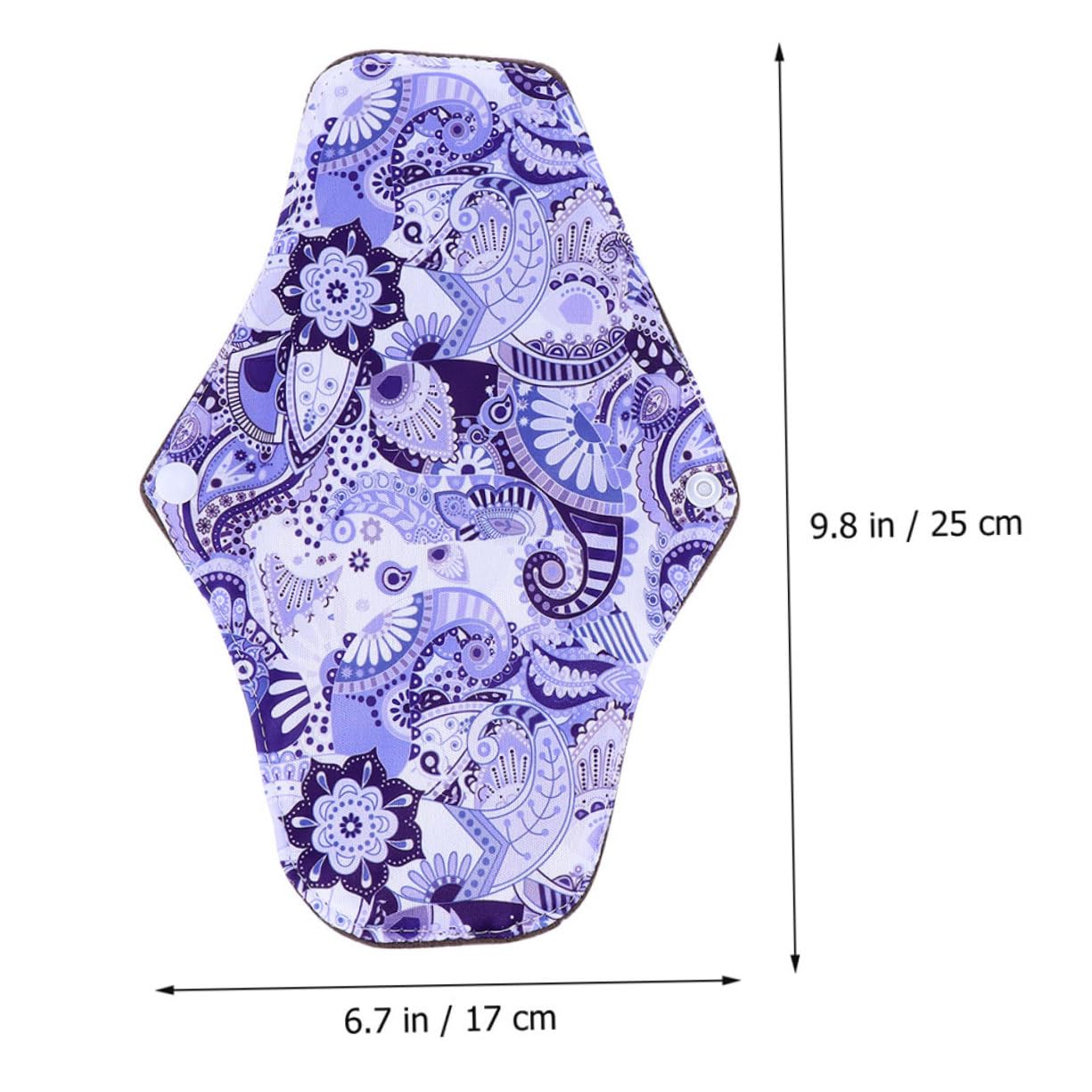 Toallas Menstruales Lavables 7 Piezas de Fibra de Carbón de Bambú | Alas y Broches de Fijación, Tacto Cómodo, para Flujo Abundante, Impermeables, Talla M Estilo Aleatorio