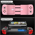 arVin Mobile Game Controller for Samsung Galaxy S22/S21/S20 Ultra, TCL, Tablet, Android Wireless Gamepad for iPhone 14/13/12/11, iOS, iPad, MacBook, PC Gaming Joystick with Back Button, Direct Play