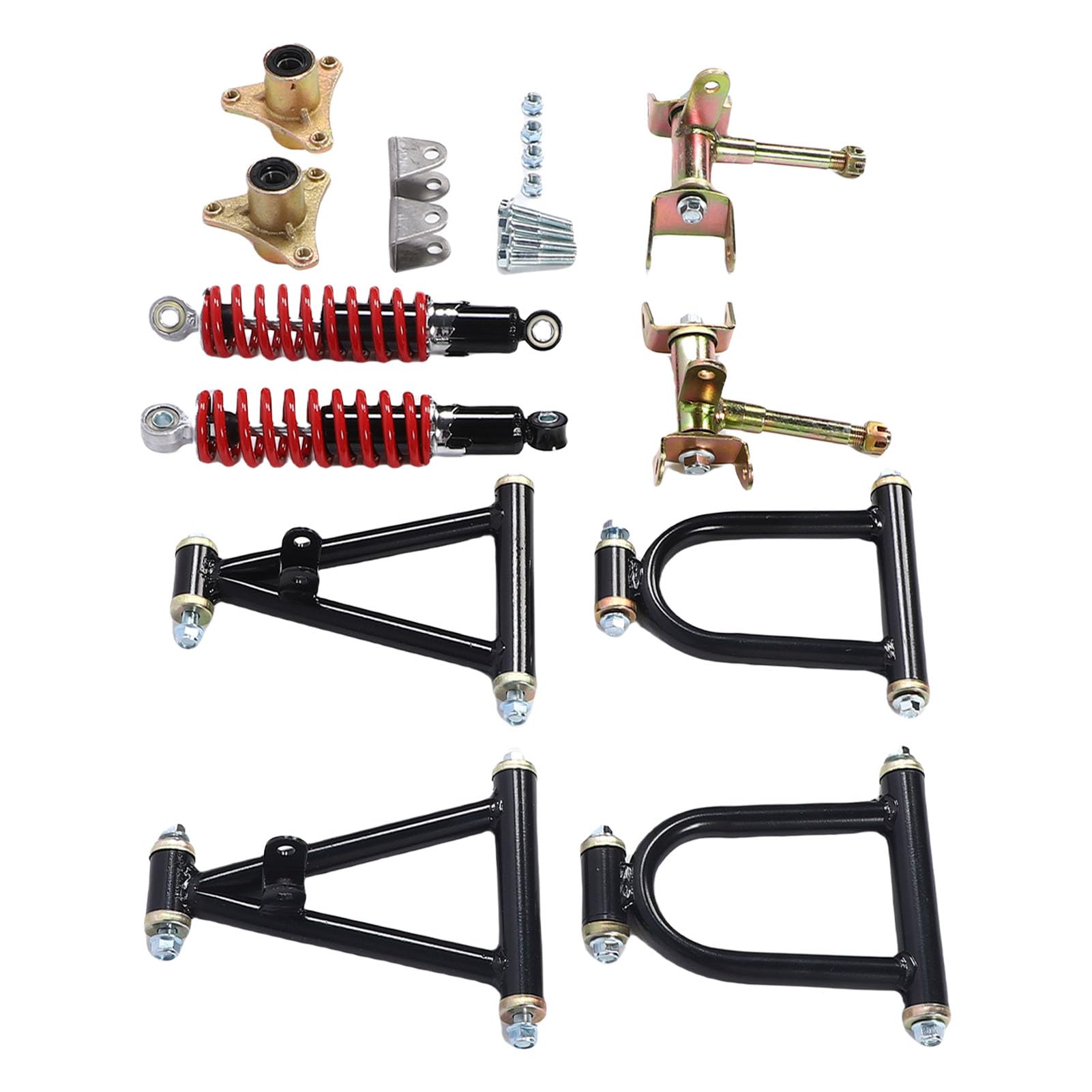 Bras Oscillant De Suspension Renforce, Kit De Bras De Suspension Pour Velo Tout Terrain Quad Kart, En Métal Haute Résistance Pour Une Stabilité Optimale
