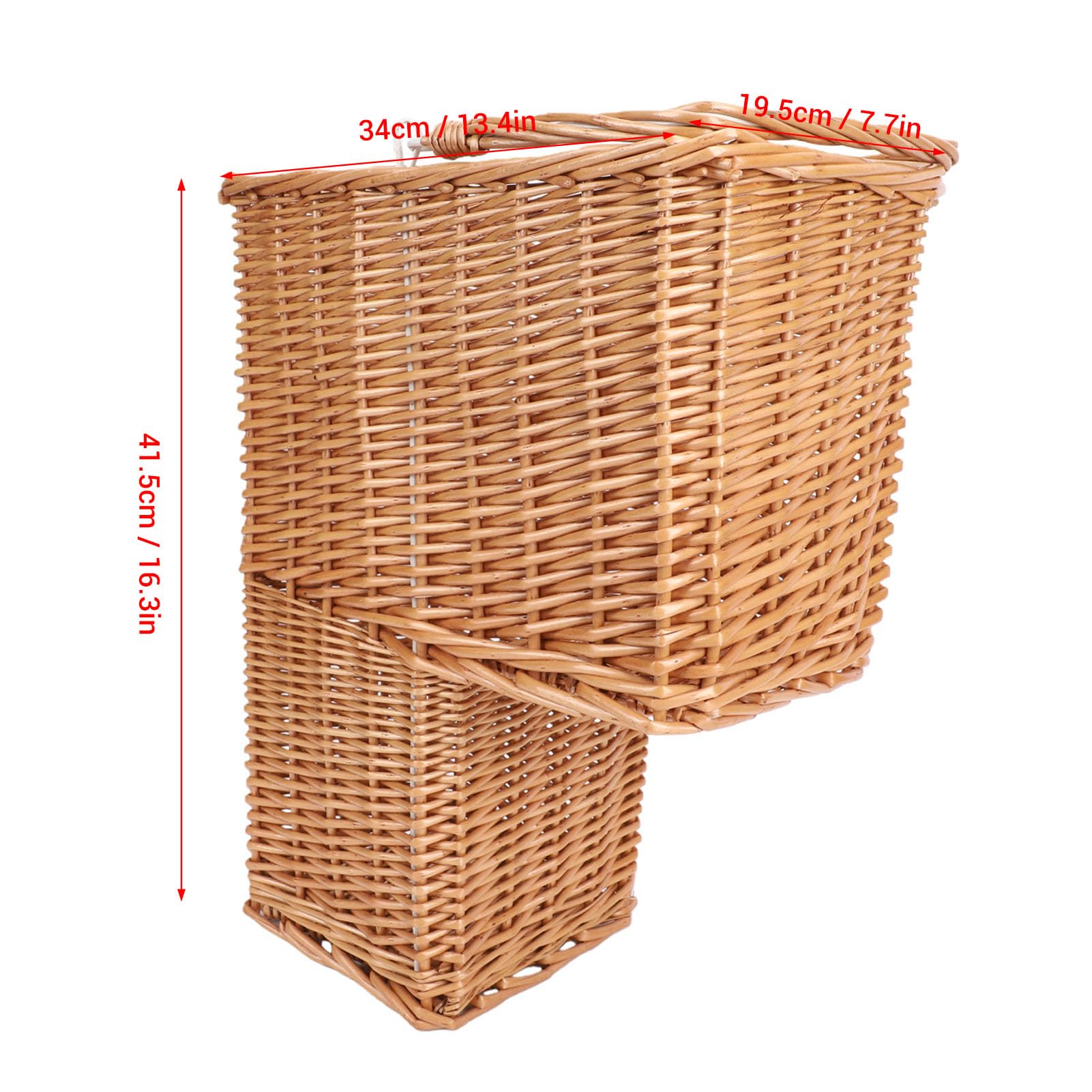 Cocoarm Kosz na Schody z Uchwytem, 16,3x13,4x7,7 Cala