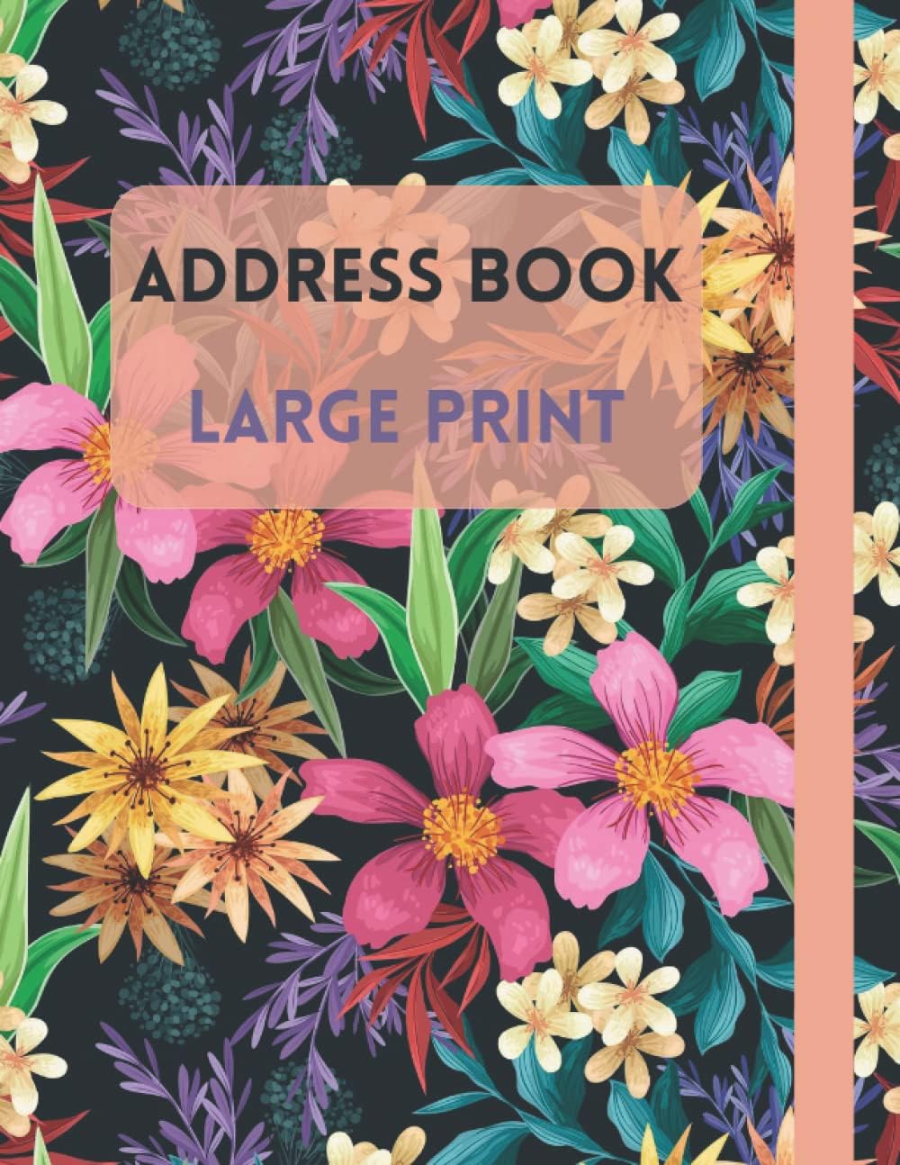 Address Book Large Print: Large Print - Large Telephone Address Book for Seniors & Women - Record Birthday, Alphabetical Tab Addresses ... book alphabetical (8.5 x 11) (Address Books)
