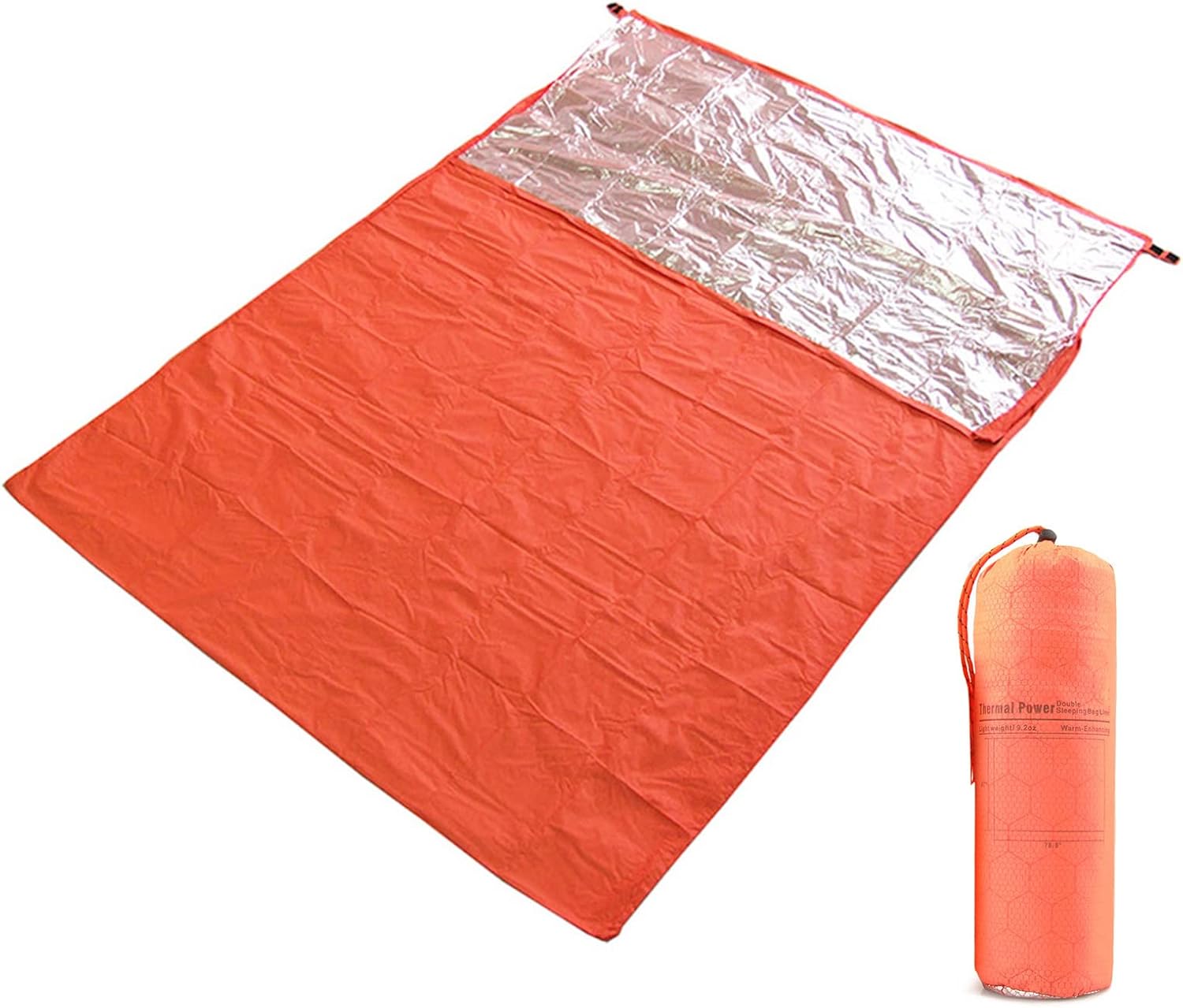 Amazon LIXADA 寝袋 スリーピングバッグ 自己発熱タイプ 2人 ブランケット 熱反射アルミニウム インナー コーティング 軽量