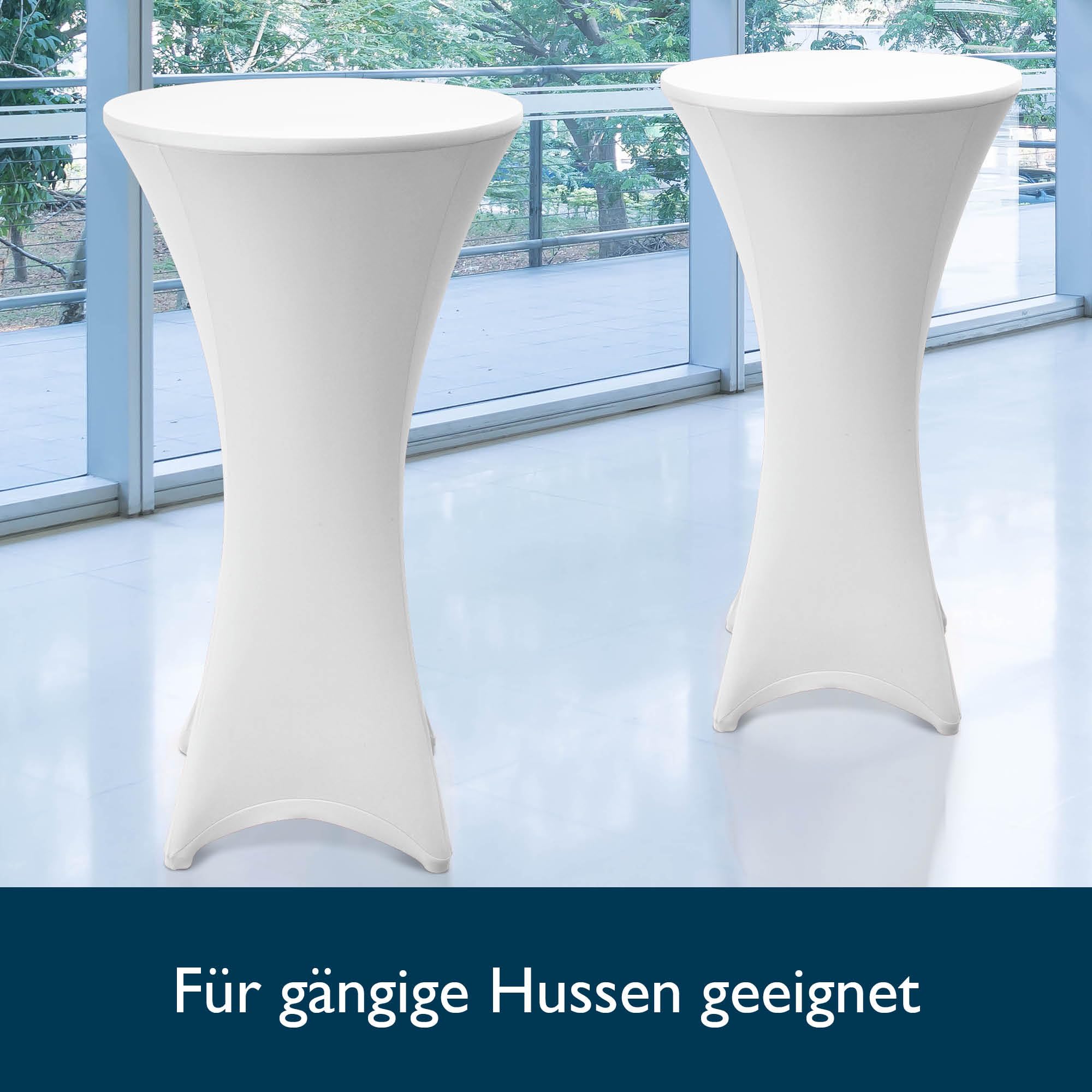 Beautissu Stehtisch klappbar 80 cm Schwarz Bellini – Kratzfest Stabil Wetterbeständig – Stehtische Outdoor Bistrotisch Rund Montage leicht Halterung vormontiert– Biertisch Partytisch Klappbar Bartisch