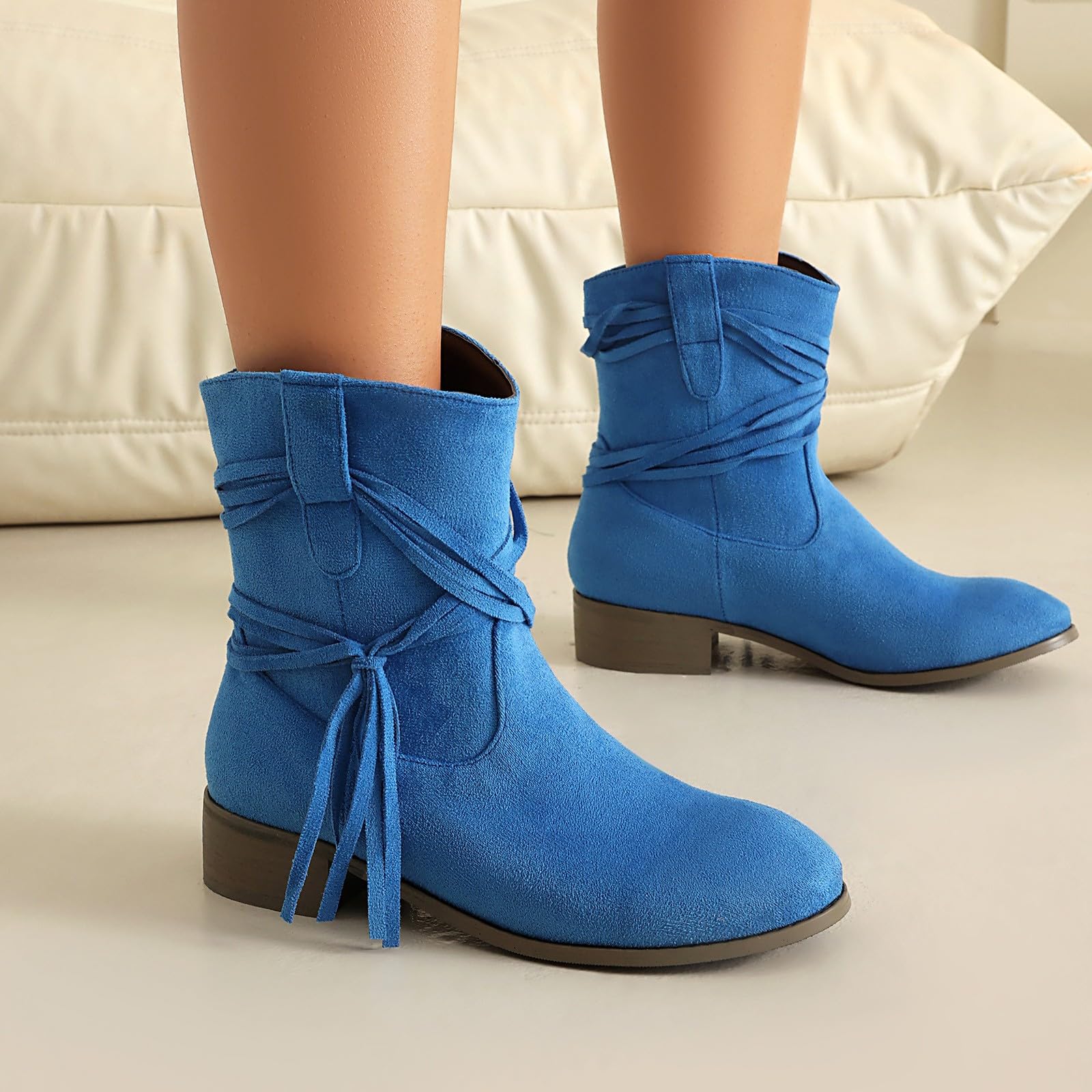 Stivaletti Donna Estivi Antiscivolo Comodi con Tacco Stivali Robusti Antivento Chic Stivaletto Leggero Elegante Vintage Stivali da Pioggia Stivaletti per Esterno Neve Giardino e Trekking