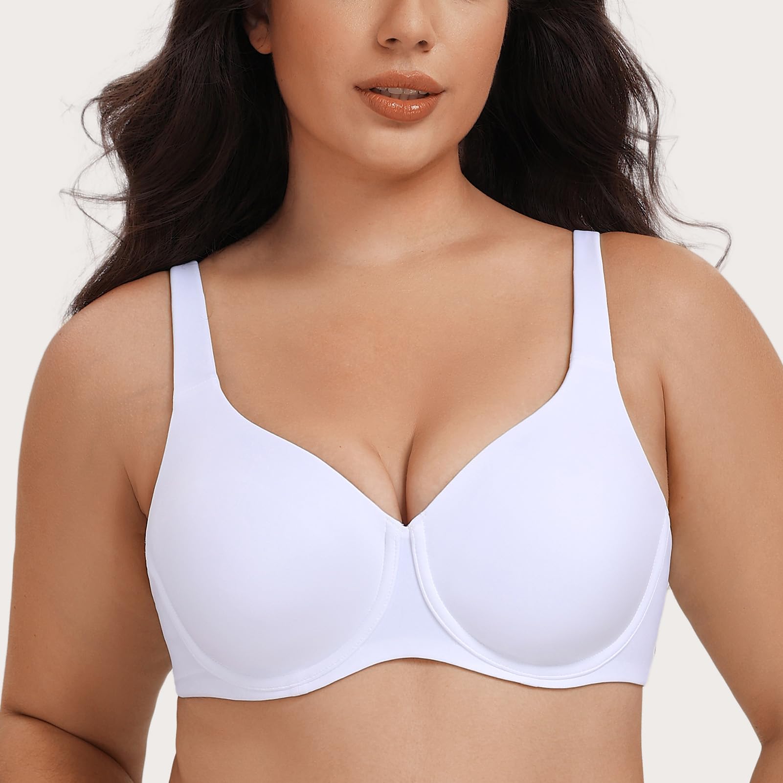 MELENECA Reggiseno Riduttore per Donne Taglie Grandi, con Armatura, Copertura Completa, Senza Imbottitura e Coppe Senza Cuciture