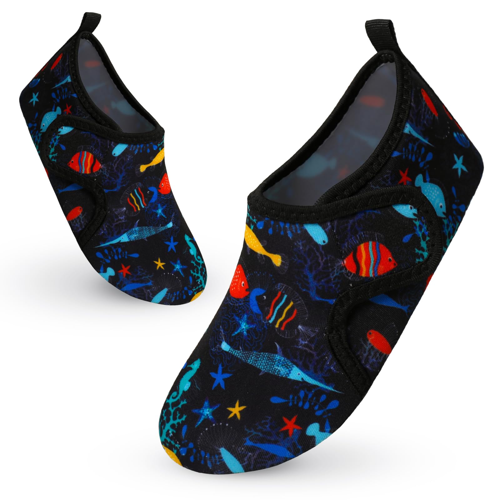 Vorvowry Badeschuhe Kinder Mädchen Jungen Wasserschuhe rutschfeste Schwimmschuhe Schnell Trocknend Aquaschuhe Leicht Strandschuhe Barfußschuhe Badesocken Kleinkinder