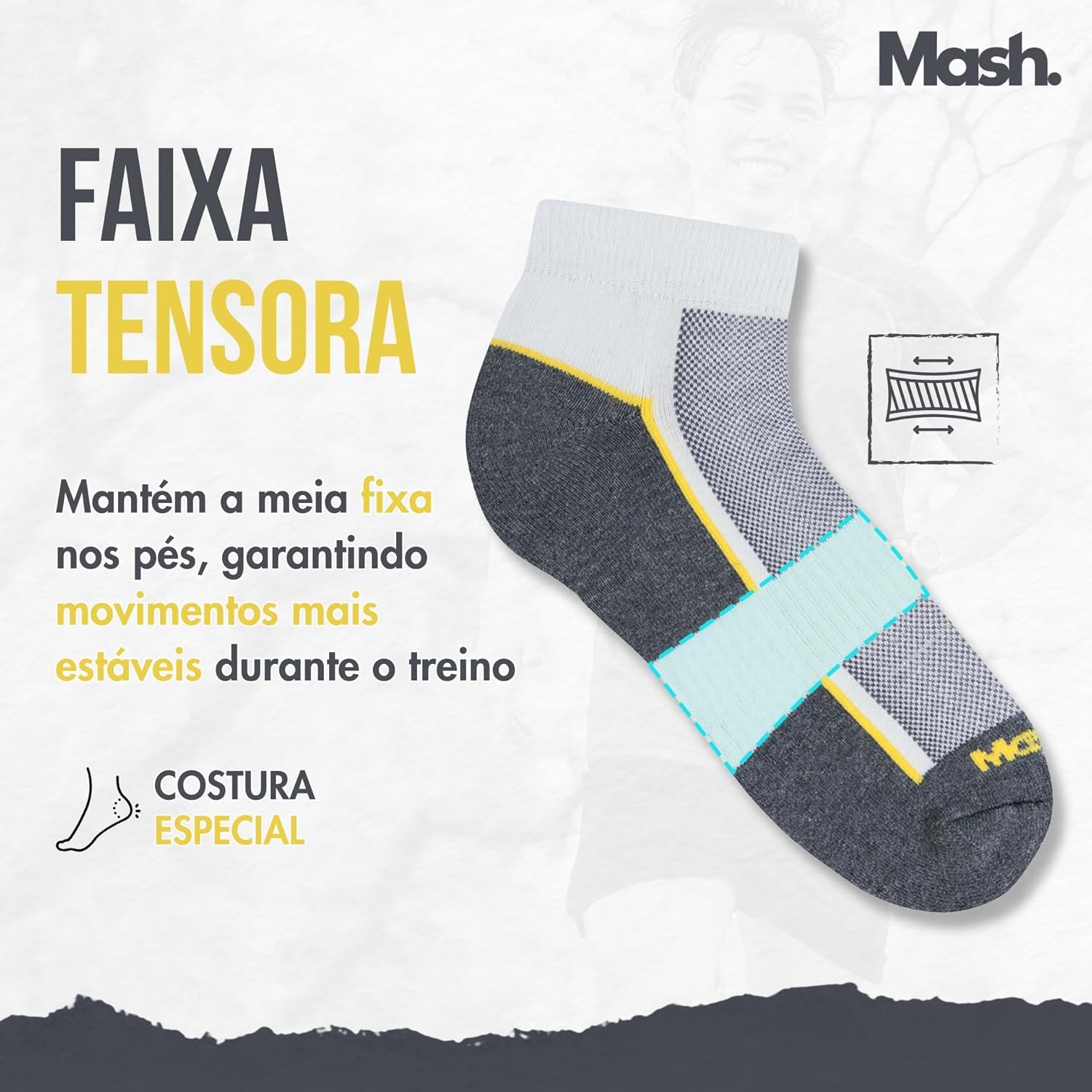 Kit 3 Pares Meia Sapatilha Mash Esportiva Alta Performance Masculino Adulto em promoção! Veja a oferta e mais achadinhos de Moda íntima 3 Hoje é o melhor dia para comprar Kit 3 Pares Meia Sapatilha Mash Esportiva Alta Performance Masculino Adulto com aquele preço maroto! Promoção! Aproveite a oferta! 3