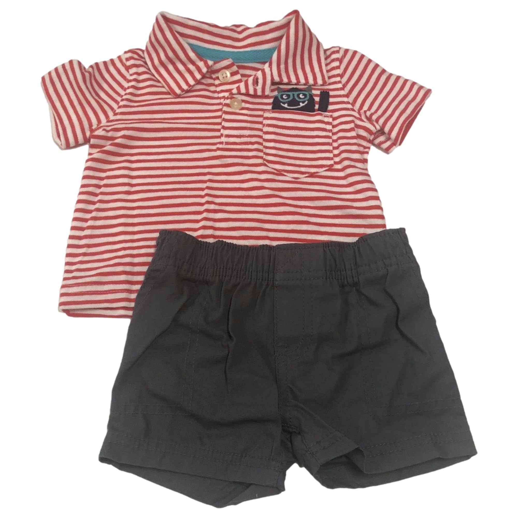 Carter's Juegos de ropa de juego de 2 piezas para niños de bebé 249g396 - rojo - recién nacido