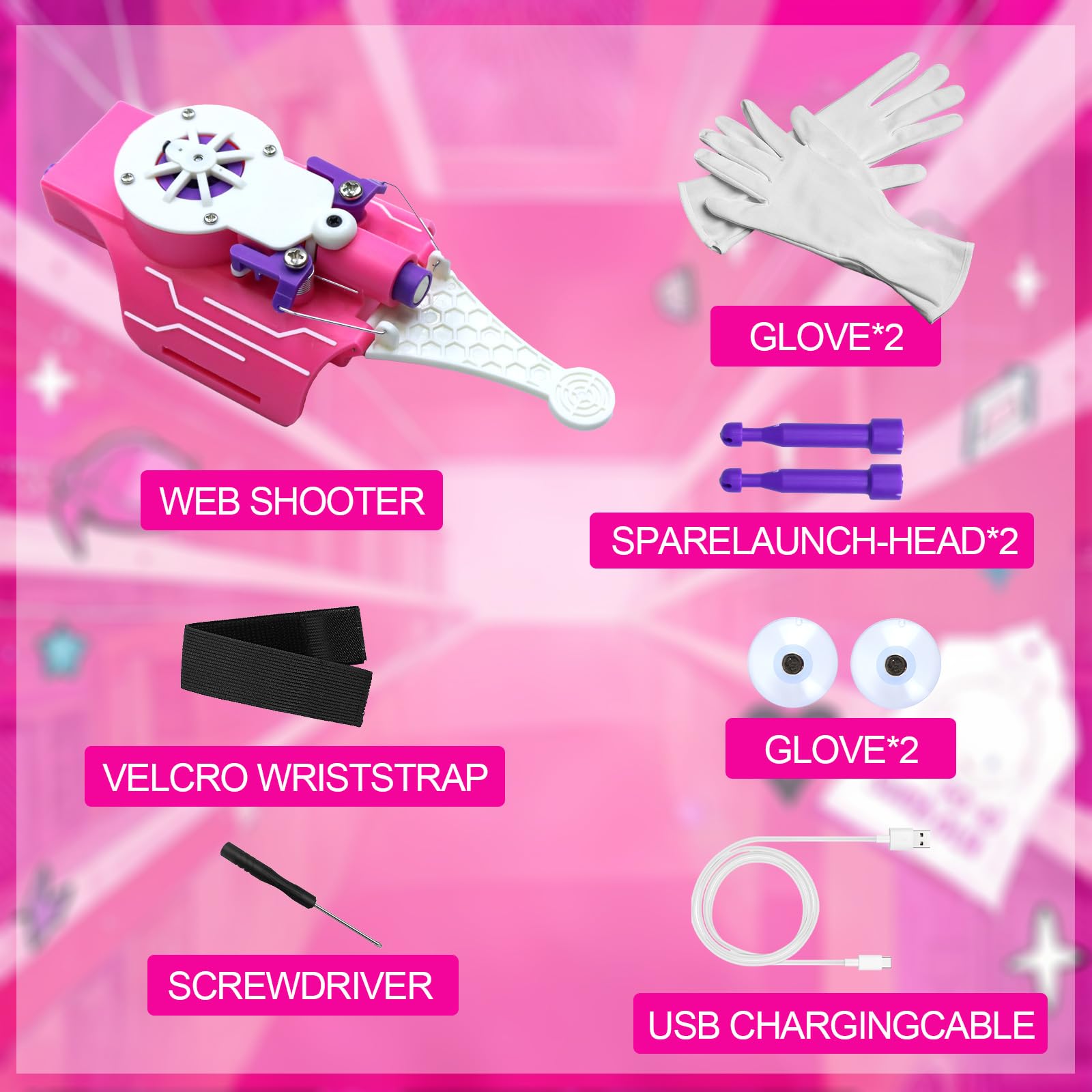Spider Web Shooters Real,Spider Silk Launcher Wrist Toy for Kids Web Slinger That Actually Shoots - Image 3