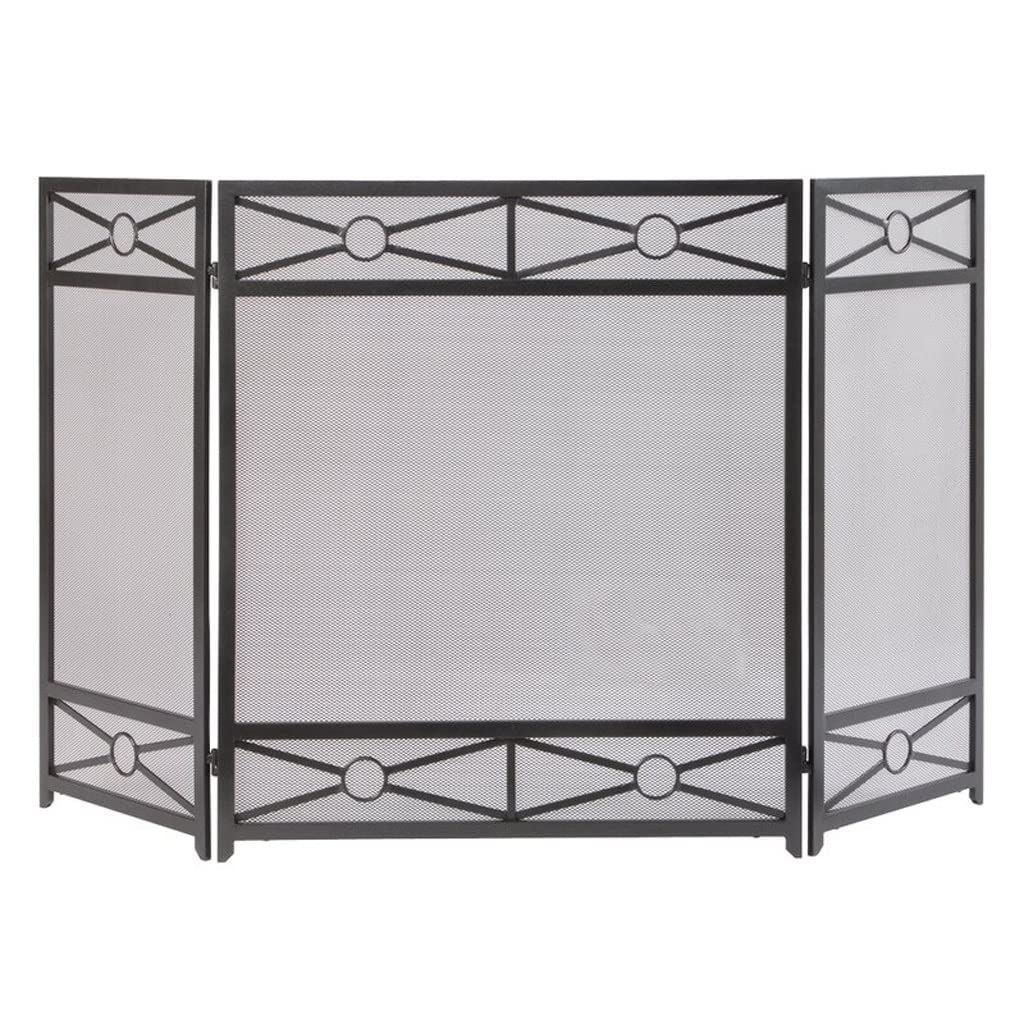 Schermi per Caminetti di Guardia Schermo protettivo Home Stove Fence Ferro in ferro battuto Nero Antico Antico Camino Caminetto Schermo divisorio Schermo divisorio Recinzione di sicurezza Accessori pe