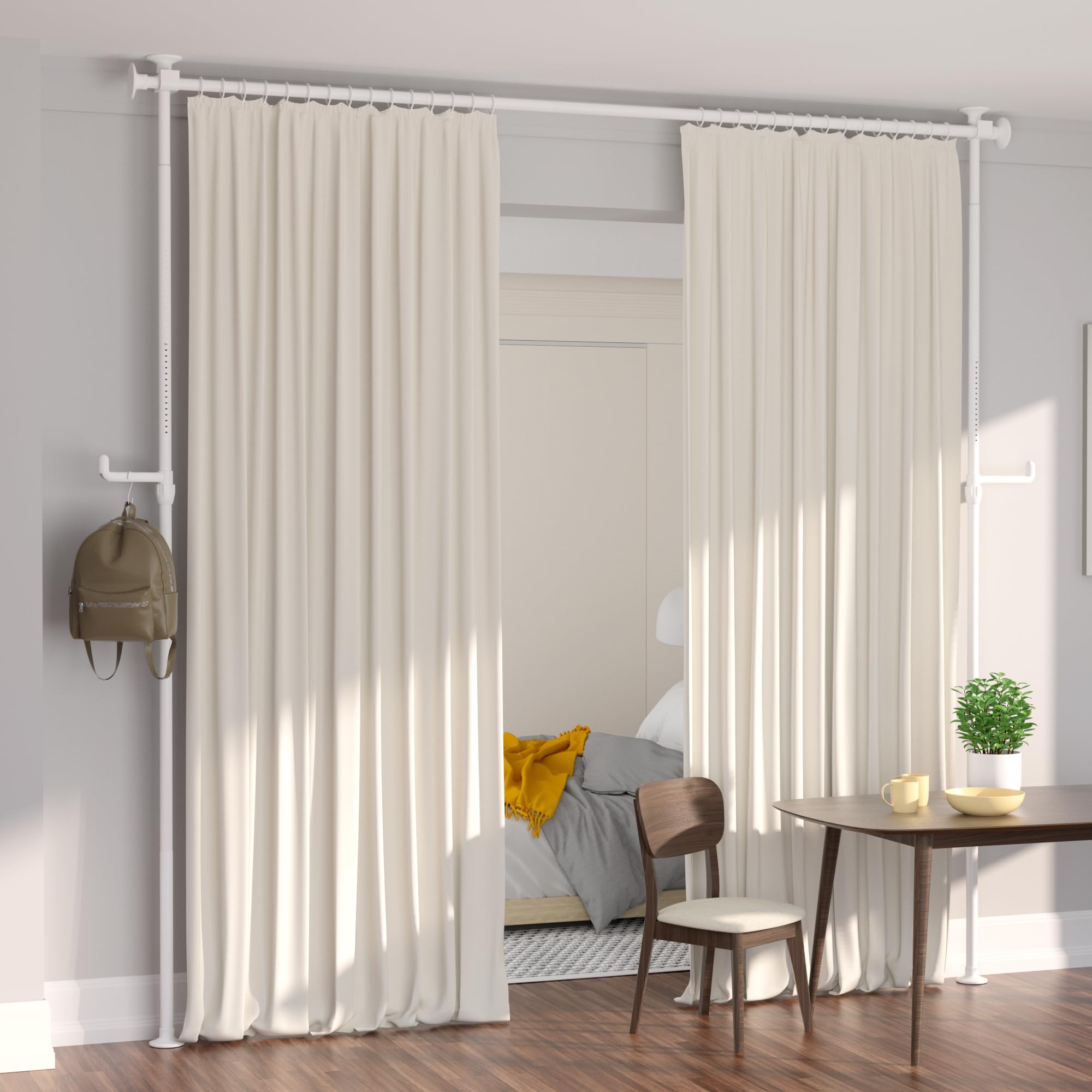 ミッキー つっぱり式パーテーション ×4セット ミッキー つっぱり式パーテーション ×4セット 突っ張り