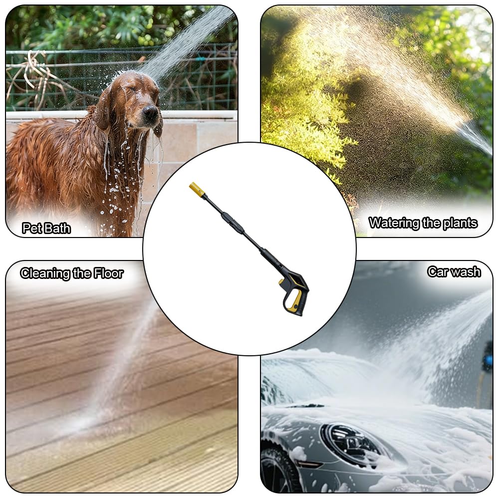 Power Jet, pistola ad alta pressione, pistola ad acqua ad alta pressione per Kärcher K2-K7, Powerjet, idropulitrice ad alta pressione, ugello regolabile per lavaggio auto, giardino, terrazza