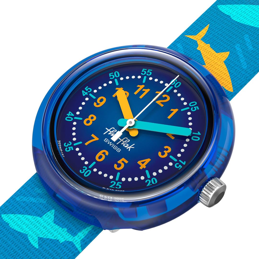 FPNP187 Flik Flak Shark Gang Kinderuhr