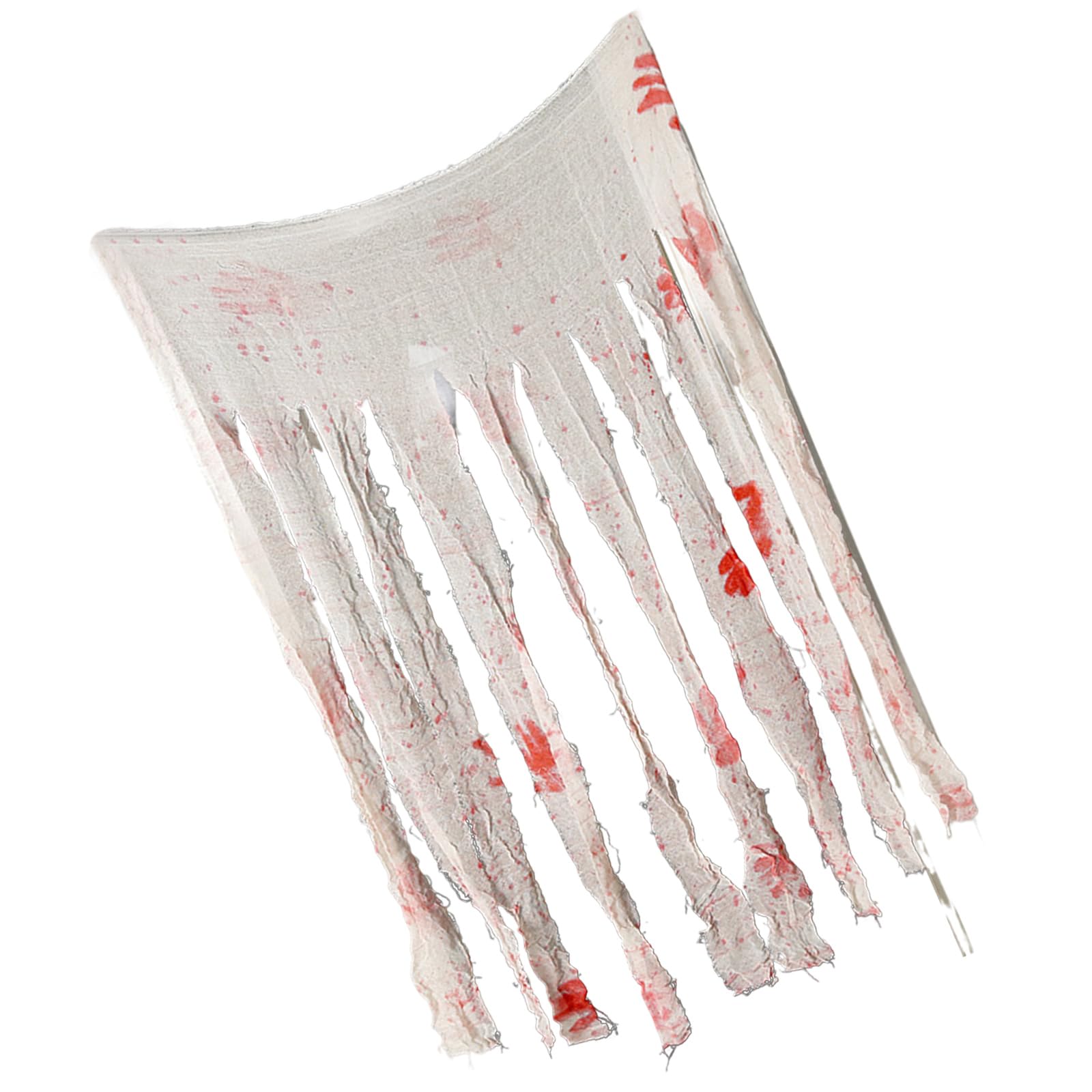 Jazuaiao Halloween Horror Gauze Bloody Tablecloth, Fabric Table Cloth Decoration for Houses Party Halloween Decors Blood Tablecloth