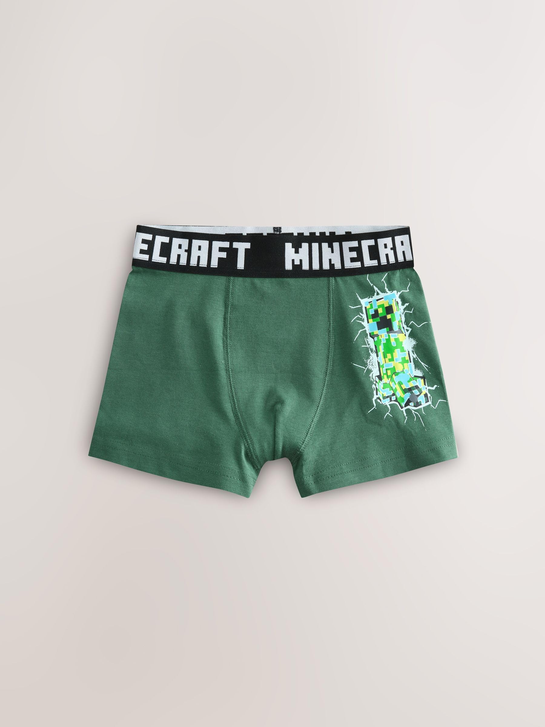 NEXT Ragazzo Confezione da 7 Boxer di Minecraft | Bambino, Standard, Mid Rise