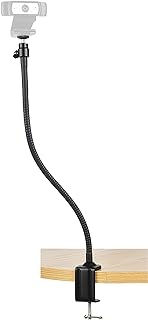 Acetaken Webcam Mount - Flexible Gooseneck Arm Clamp Stand Tripod for Logitech Webcam C920s C920 C930e C922x C930 C922 C925e C615 Brio - 25 inches
