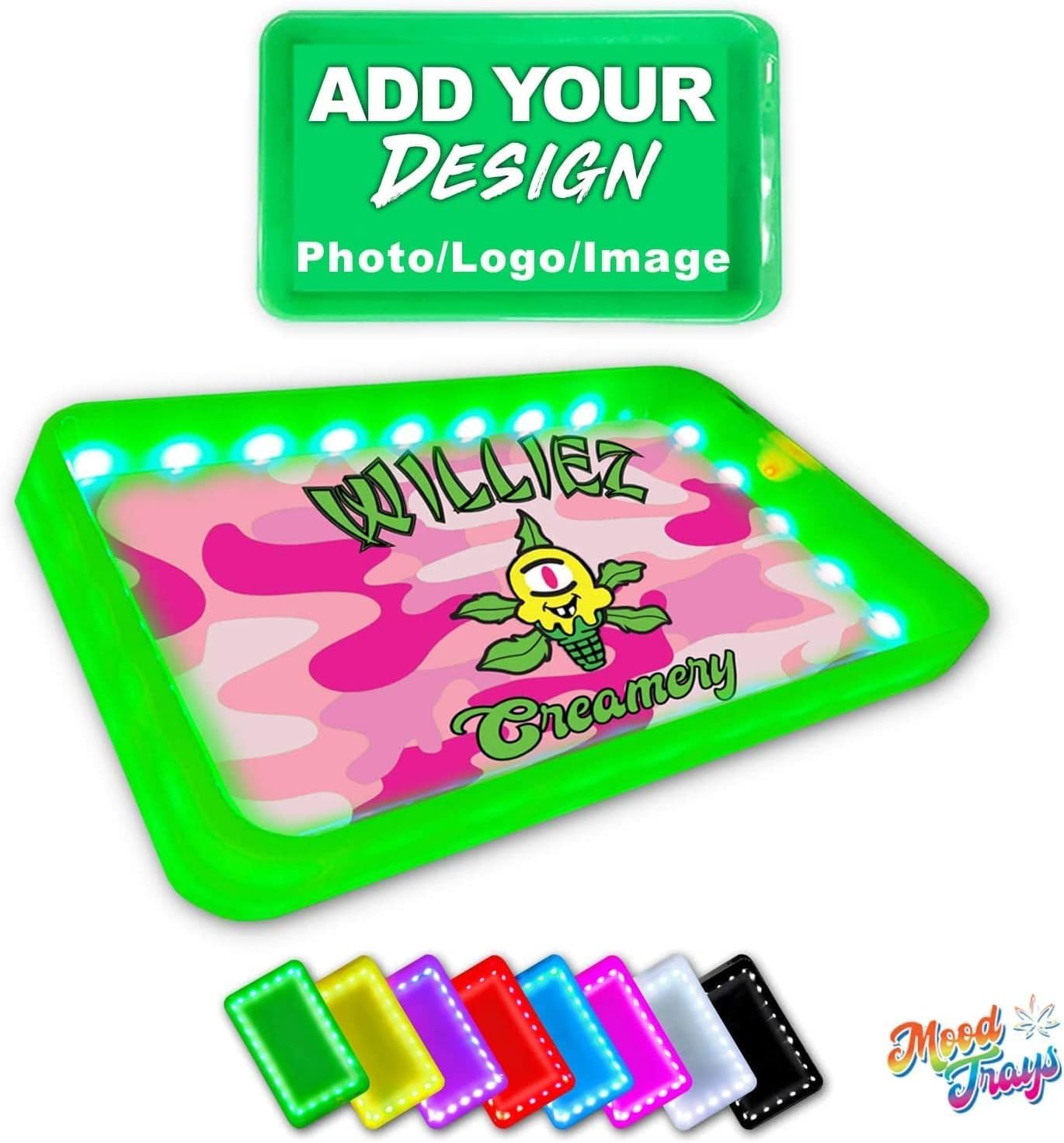 Mood Trays LED Rolling Tray Full Color Printed Custom