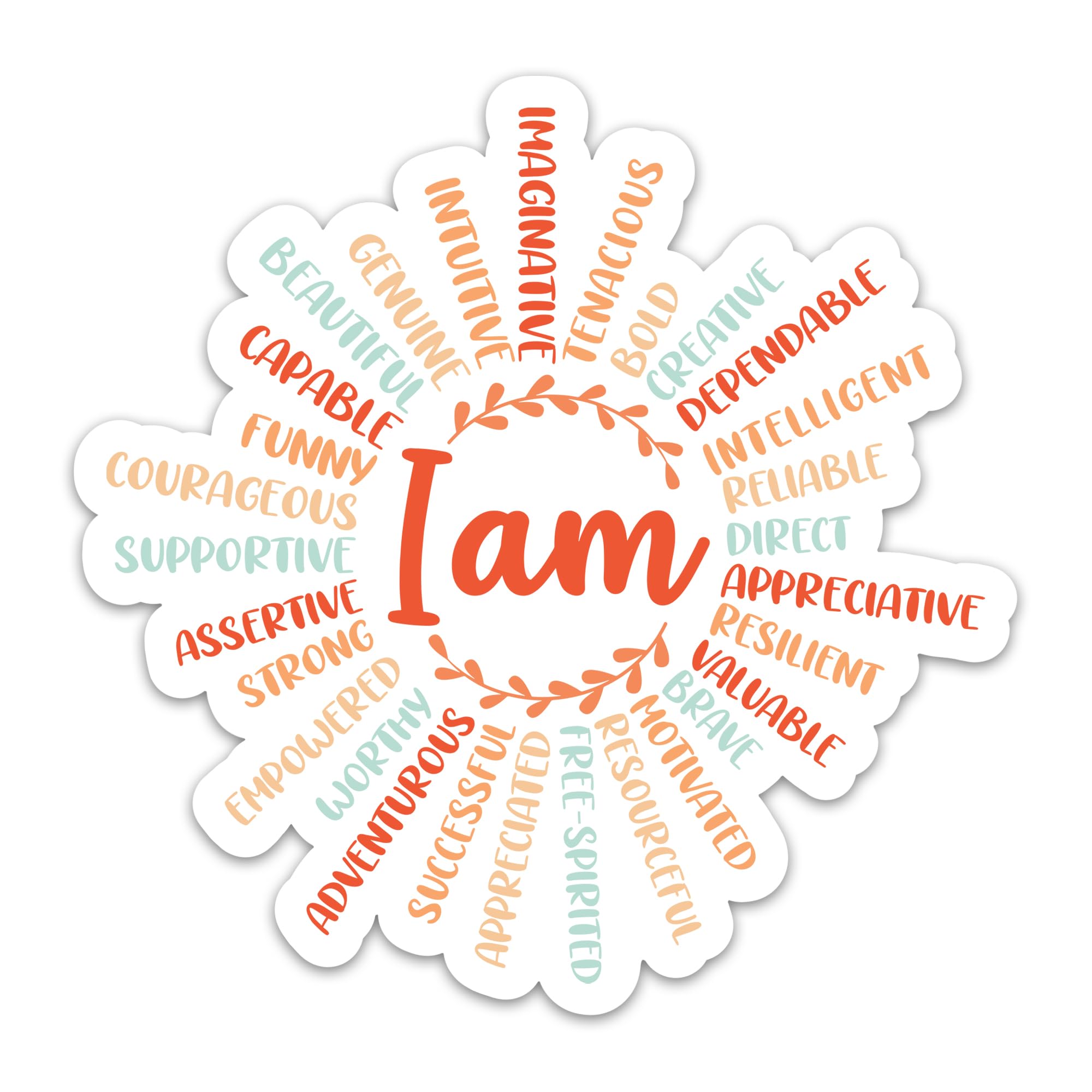 (3PCs) I Am Sun Christian Bible Verse Sun Shape Sticker, Religious Motivational Vinyl Decals, Affirmation Scripture Faith Mental Health Waterproof