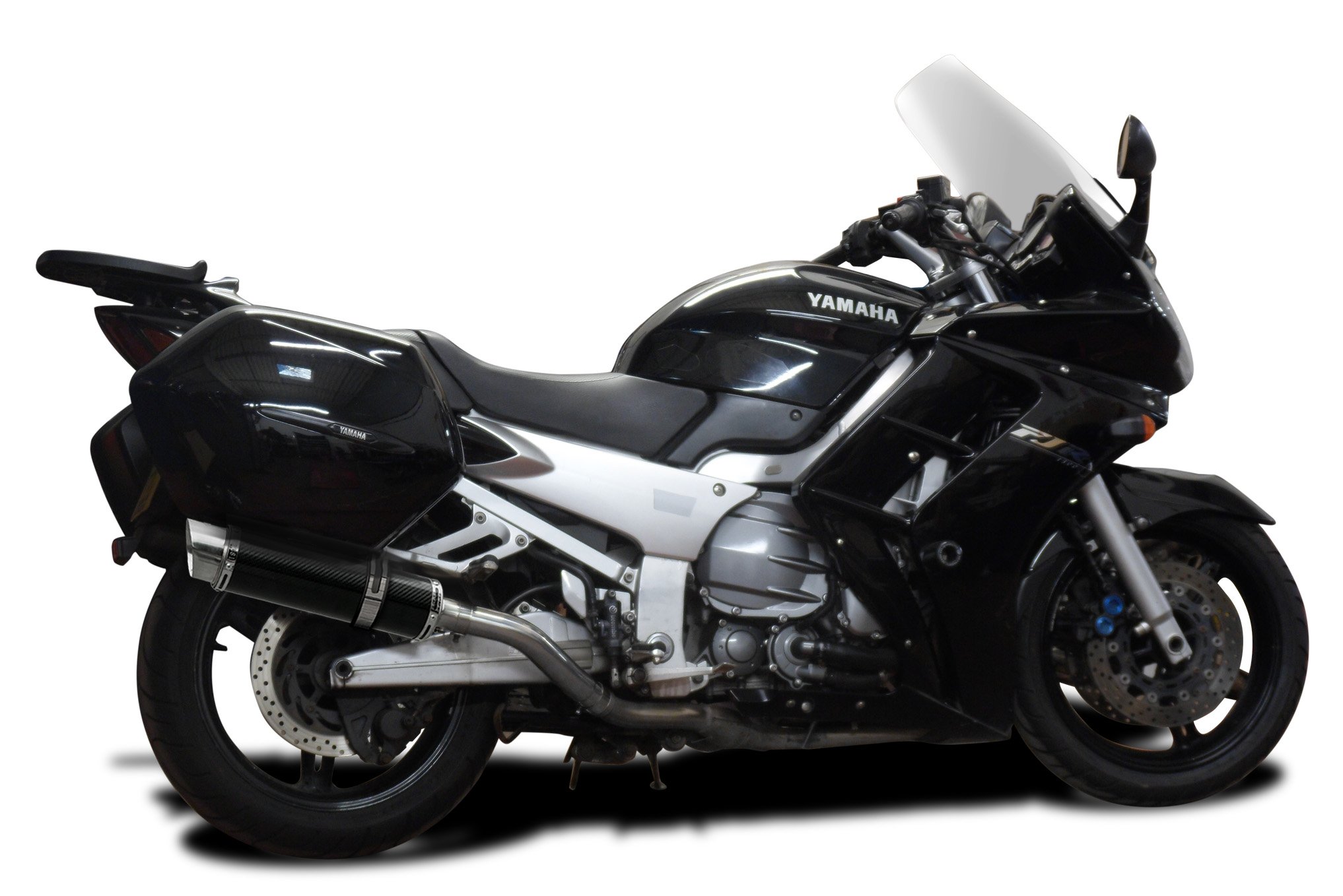 DELKEVIC スリップオンFJR1300 2006-2018 2 Slip-On 18-inch Oval Stainless Steel Mufflers - Exhaust