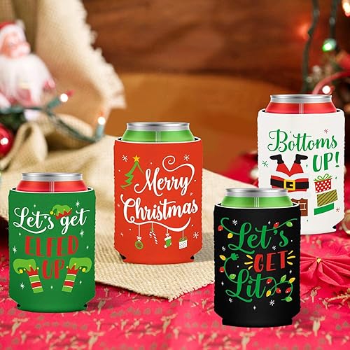 Miniatura 5 de Fundas para latas de Navidad, fundas para latas de Navidad, para reuniones de Navidad, decoraciones de fiesta, ideas de regalo, suministros de