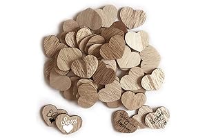 Wooden Hearts for Guest Book: Personalized Keepsake for Unforgettable Occasions