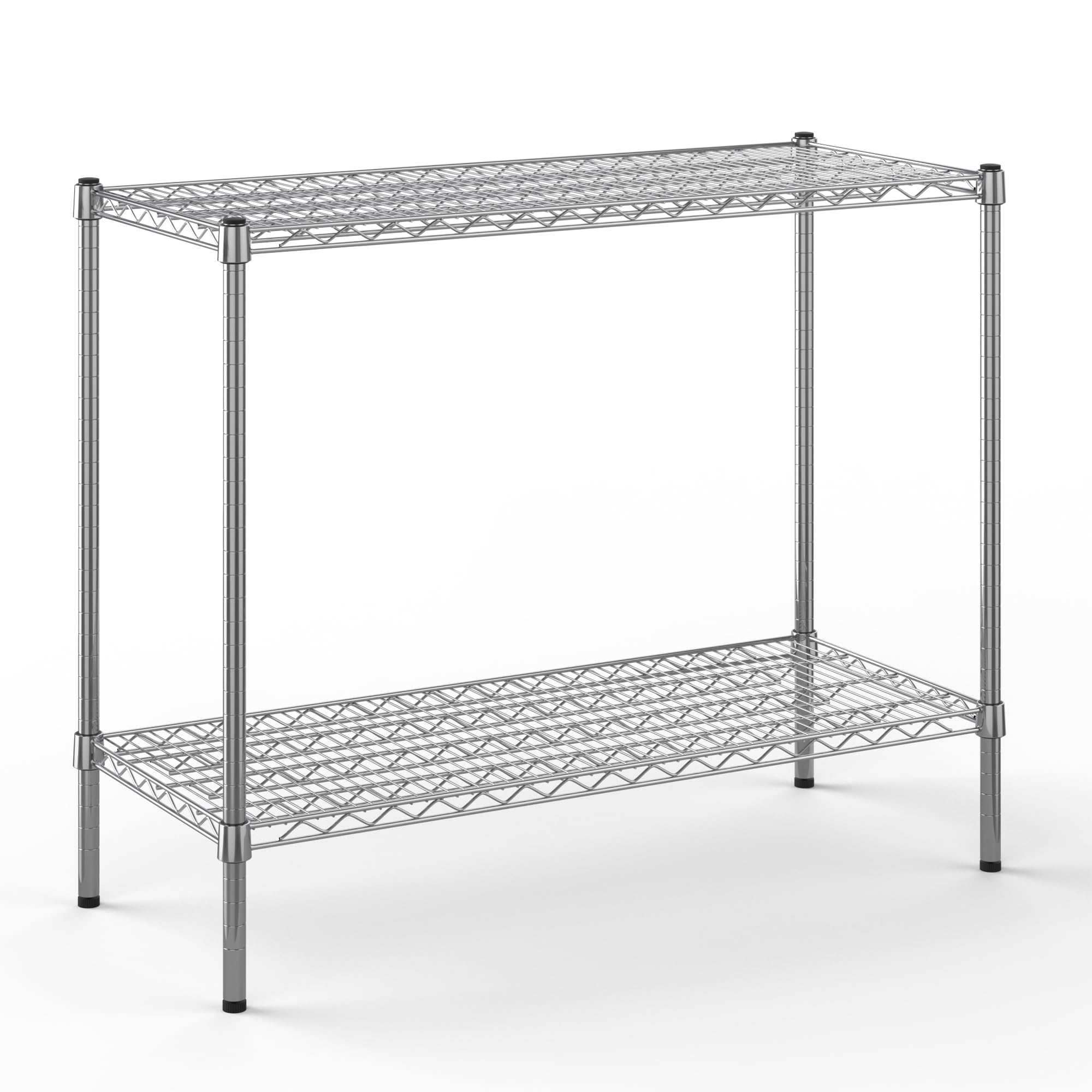 18" Deep x 42" Wide x 34" Height Wire Shelving Kit | 2-Tier | NSF Commercial Storage Rack Unit