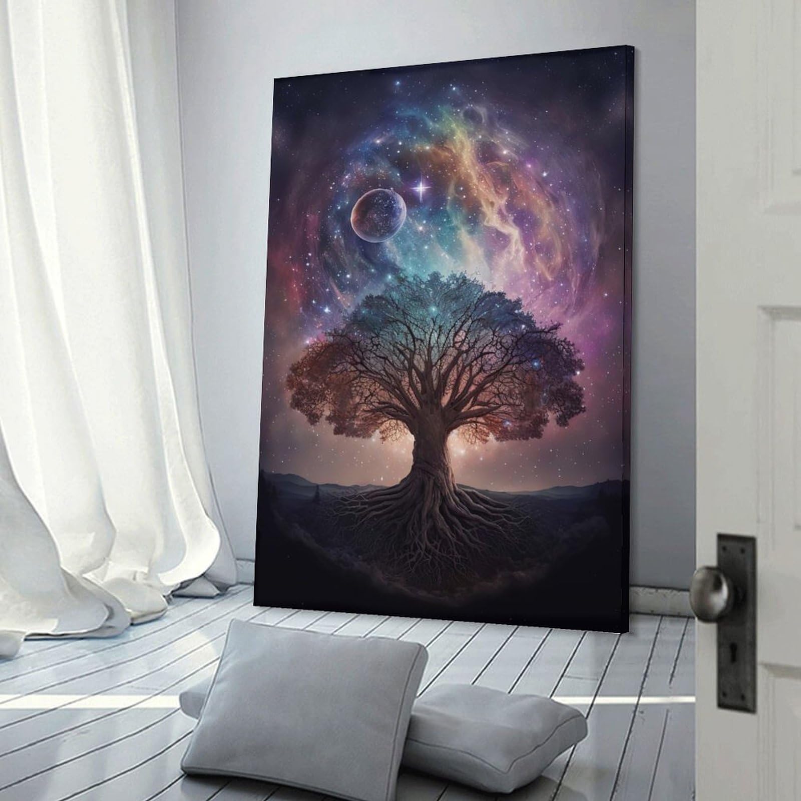 Junmoney Space Of Tree Wall Art Print 16x24inch(40x60cm), for Art Walls, Layered Displays Or Homes, Wall Decor Suited to Curated Displays