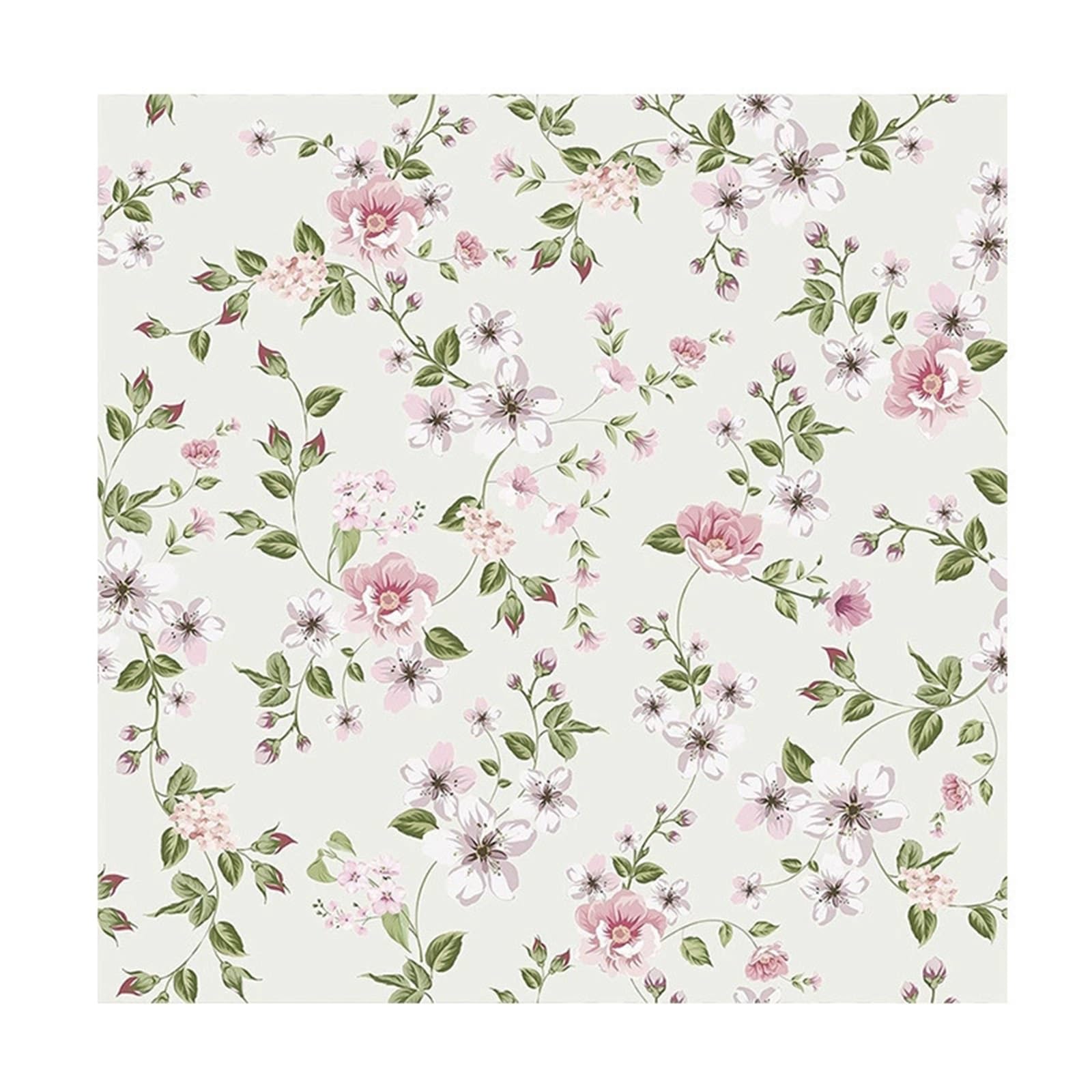 Zynqra C Floral Peel And Stick Wallpaper,Peel And Stick,Vinyl,For Bathroom Bedroom(,L300cm/118.1In*W44cm/17.3In)