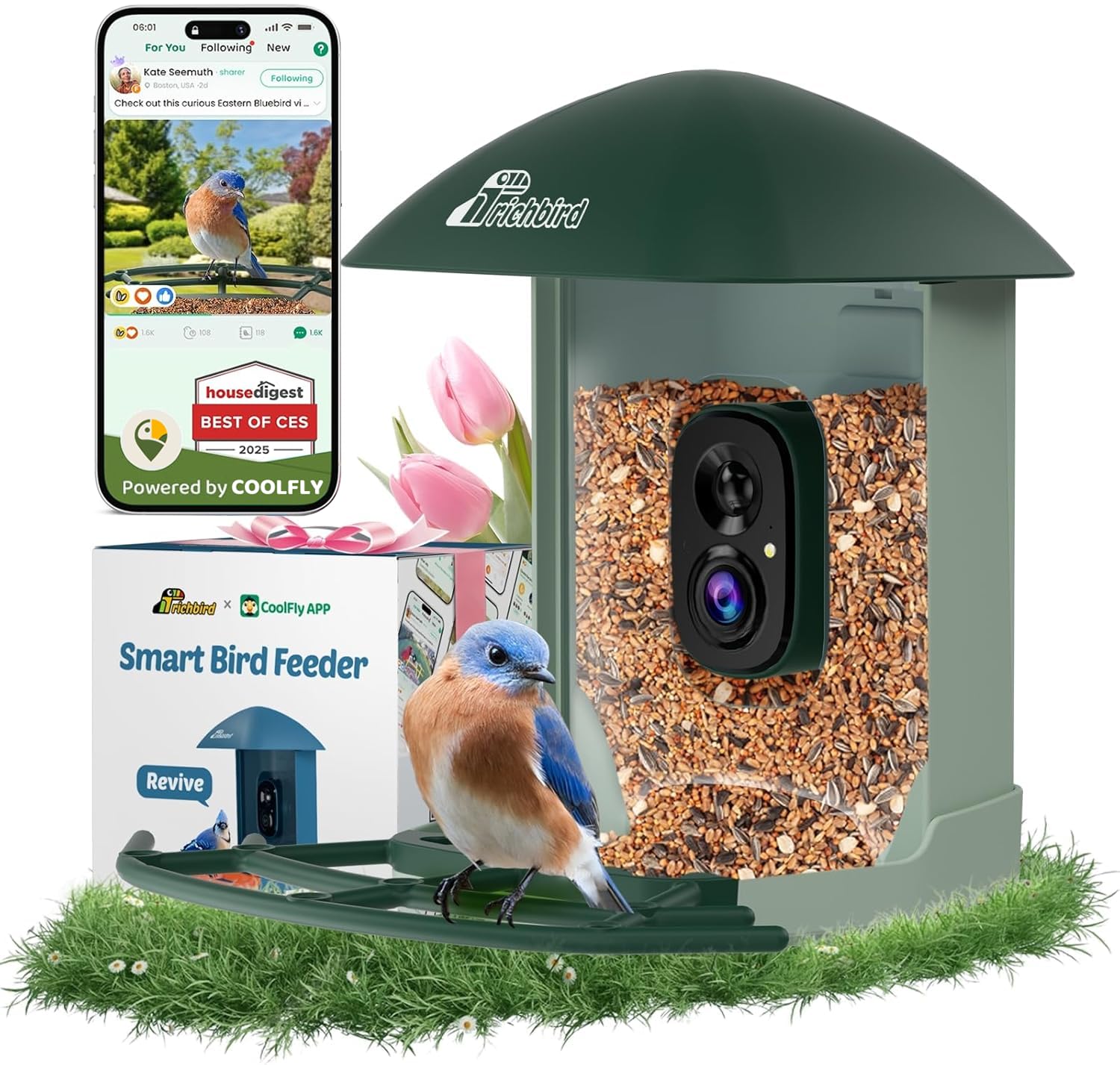 RichBird Revive Plus Bird Feeder with Camera