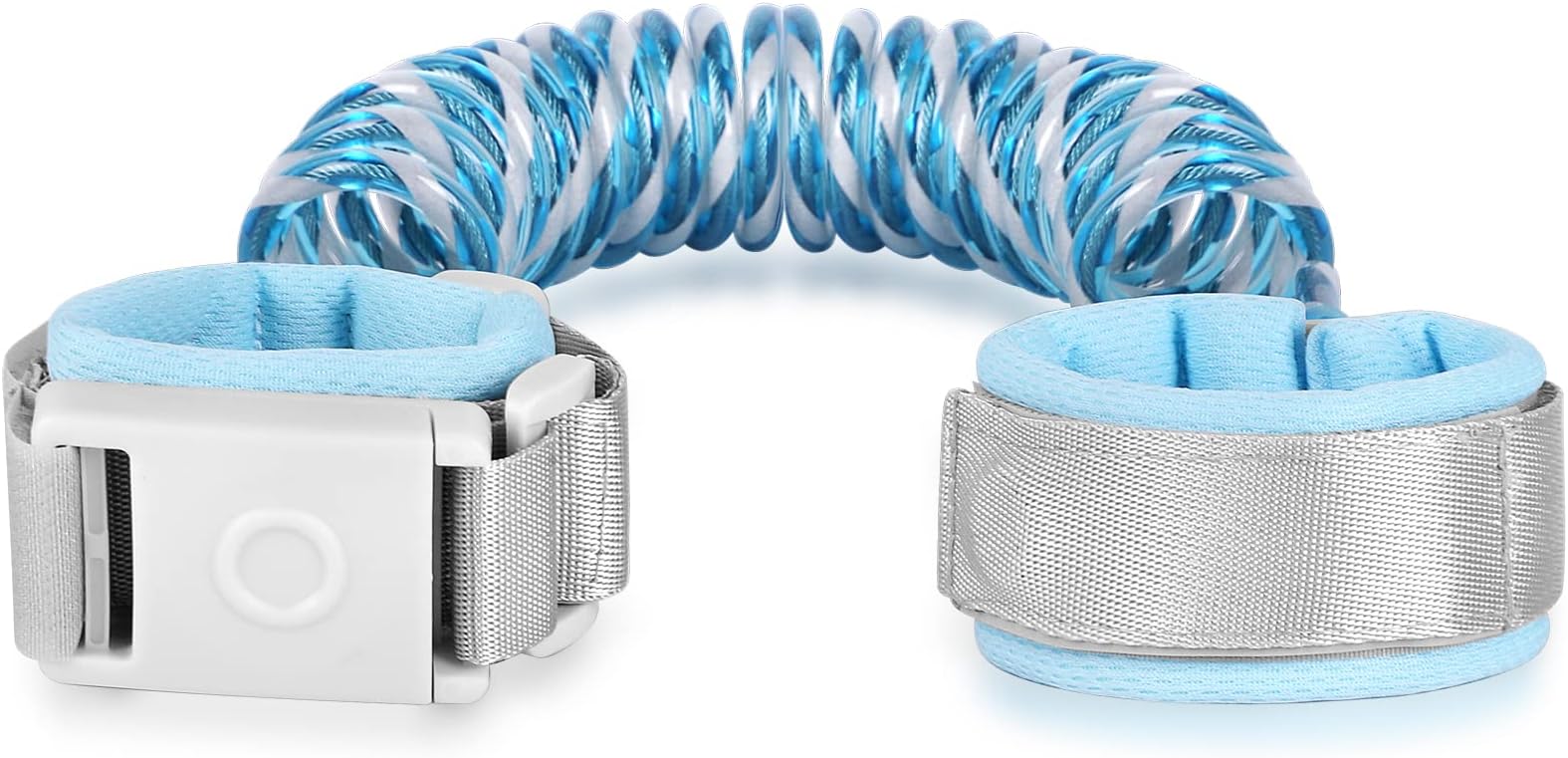 Baby Leash with Magnetic Unlock Design (6.56ft) Blue Child Anti Lost Wrist Link Safety Toddler Wrist Leash with Reflective Strap Kid Leashes Harness
