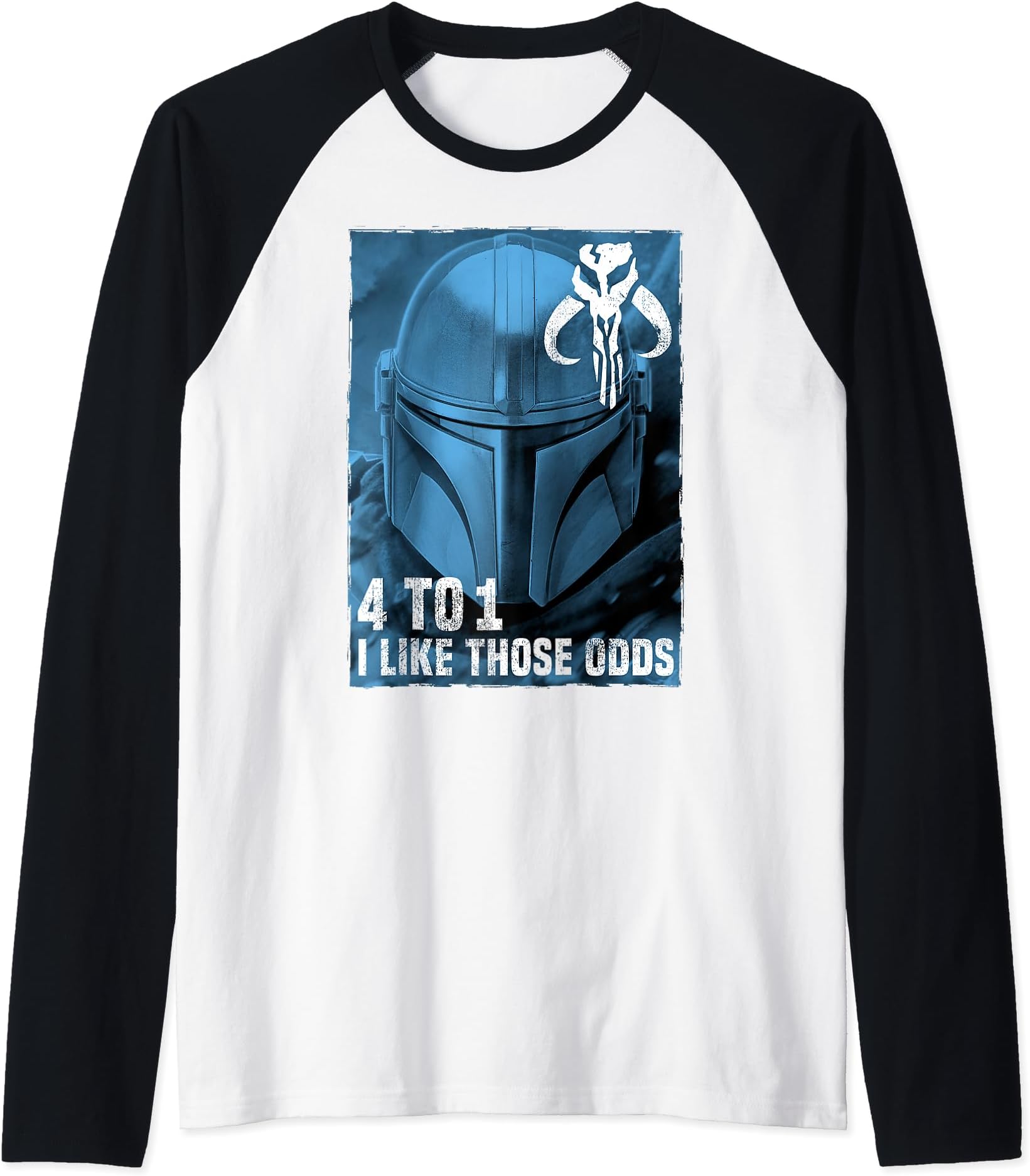 Star WarsThe Mandalorian I Like Those Odds Raglan Baseball Tee
