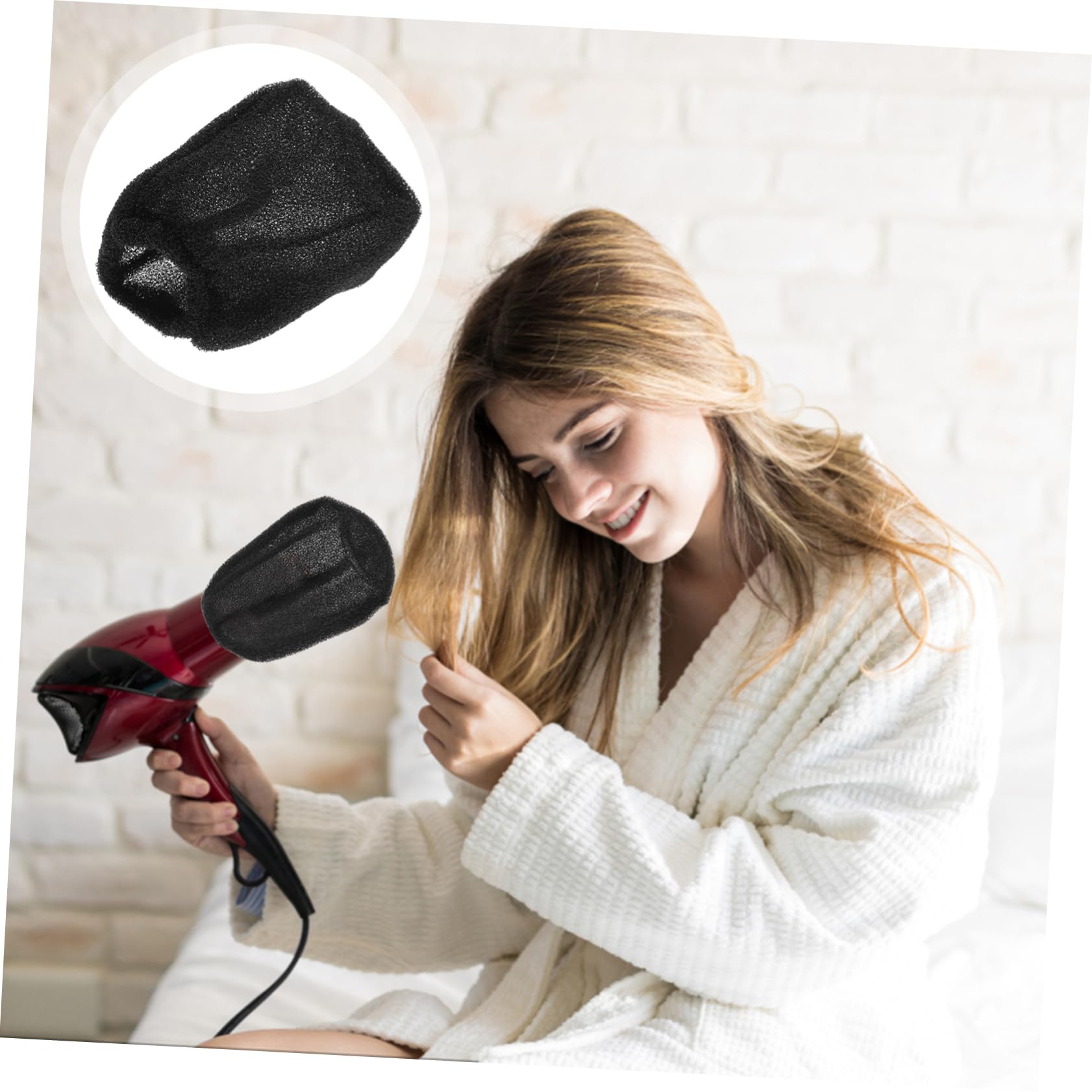 FOMIYES Diffuser Hair Dryer Blow Dryer Diffuser Attachment Black Portable Hair Styling Tool Home Salon Random Color