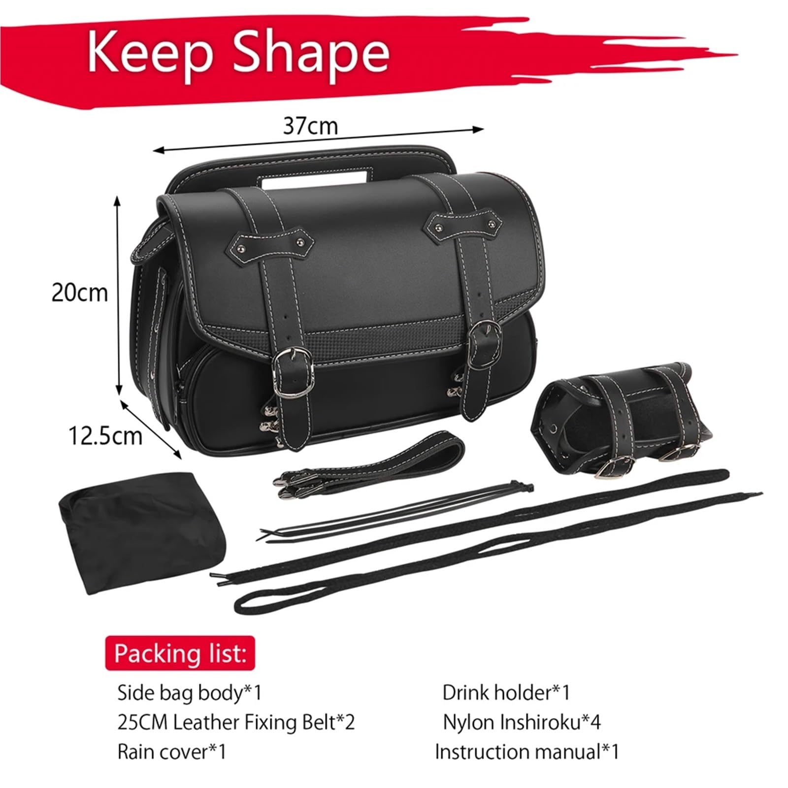 Bolsas Laterales para Motocicleta (9 L) Bolsa De Almacenamiento para Alforjas para Kawasaki W400 W650 W800 VN250 Eliminator 250V