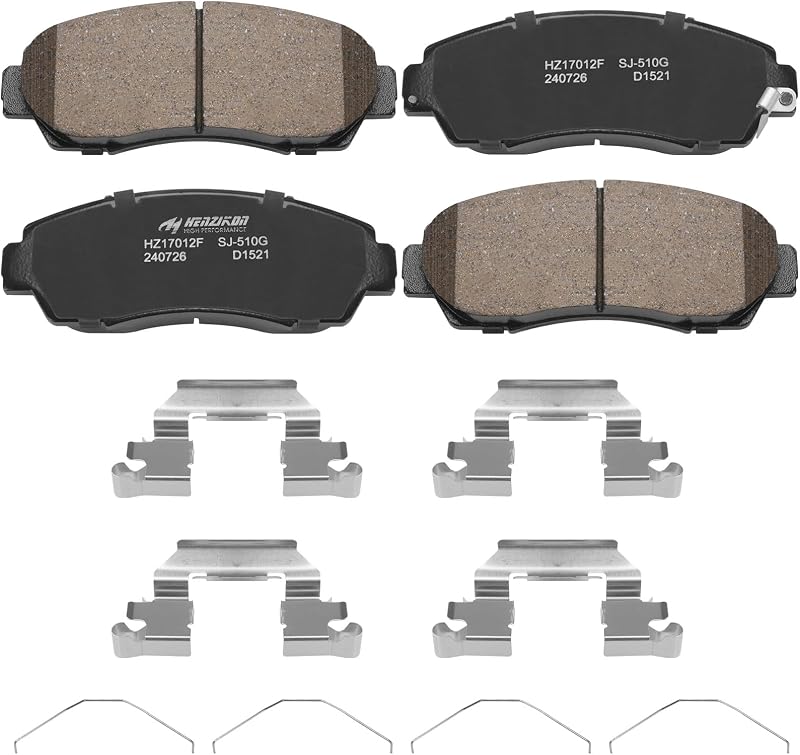 Pastilhas de freio dianteiras cerâmicas XTHZLP D1521 para Acura, Honda e Subaru – Jogo com 4 unidades