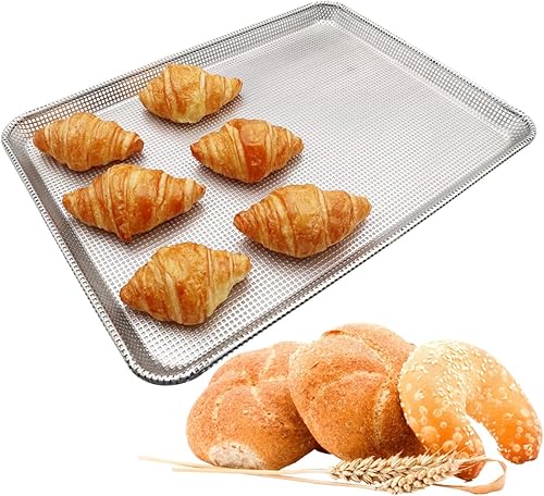 Bandeja de aluminio para hornear (13x18 pulgadas perforada entera)